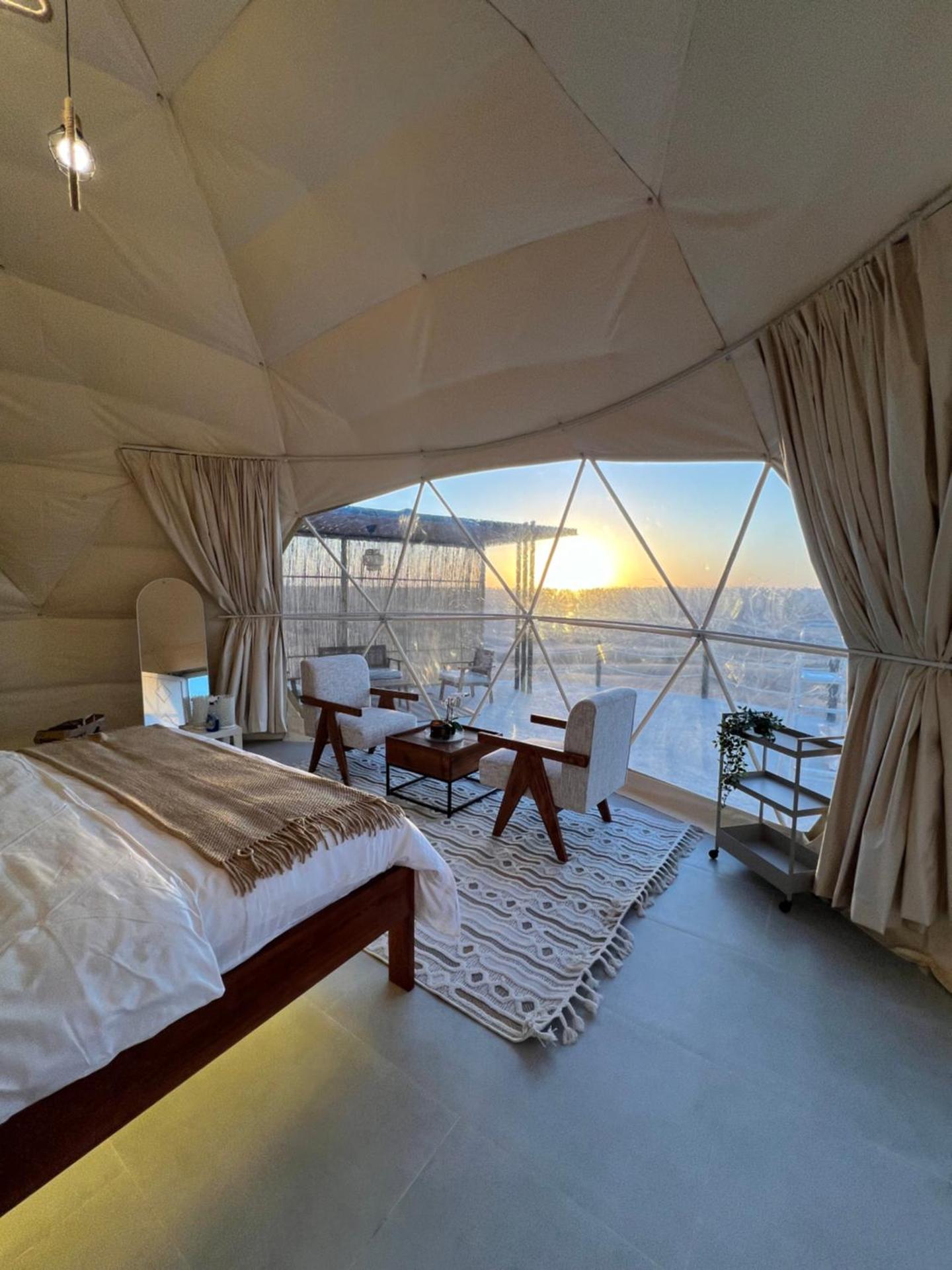 Sunset domes private camp