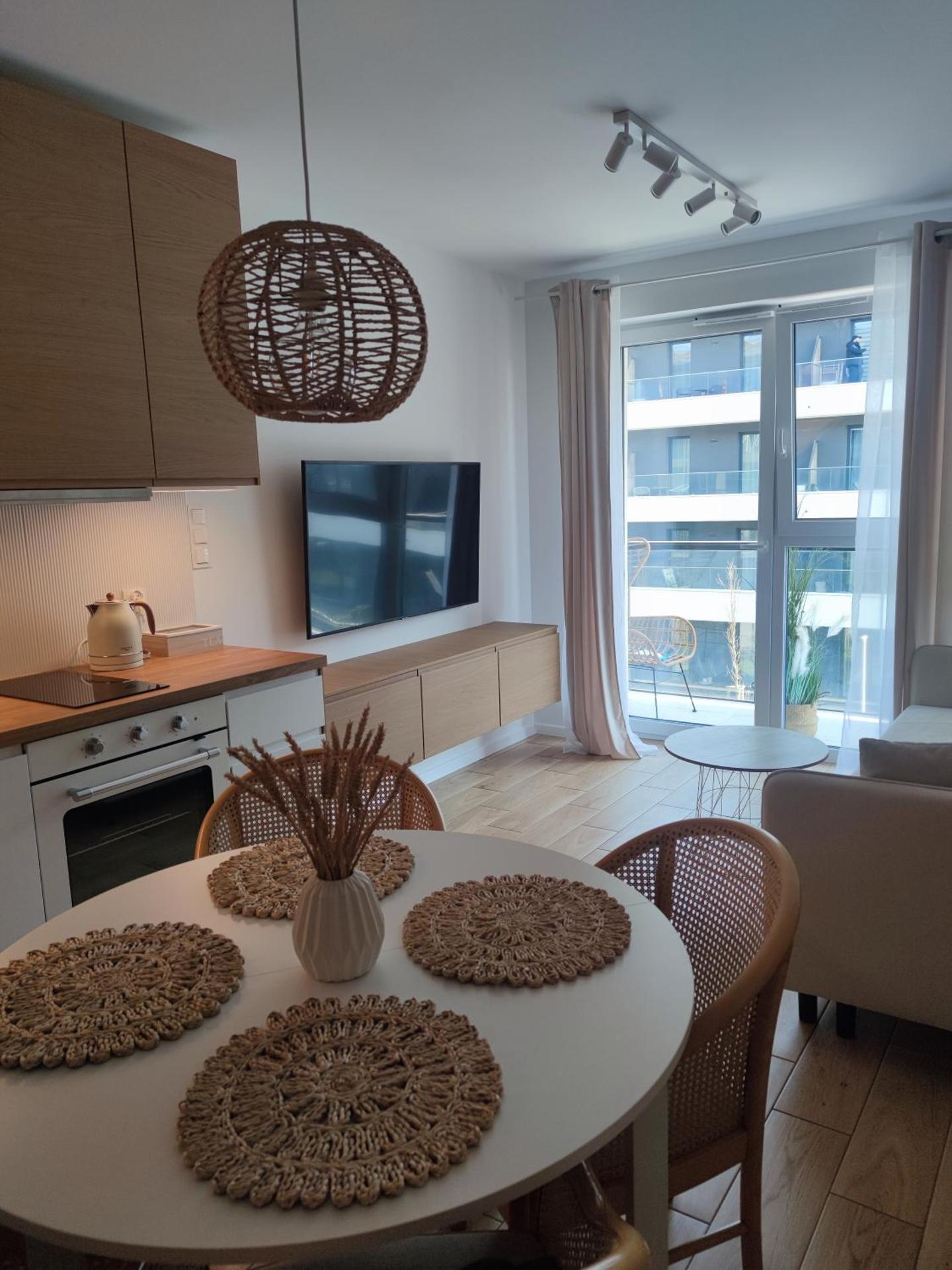 Apartament Piaskowy z parkingiem zewnętrznym