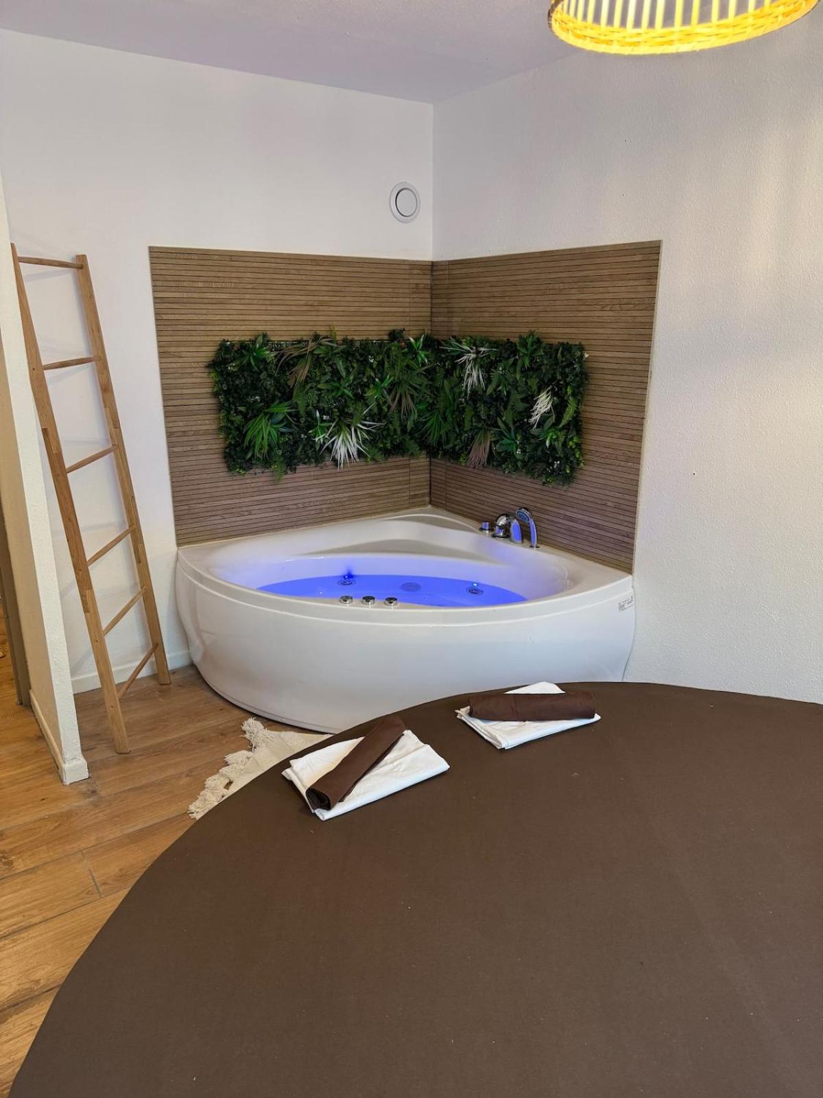 T2, Balneo, sauna, lit rond, jeux arcades, parking