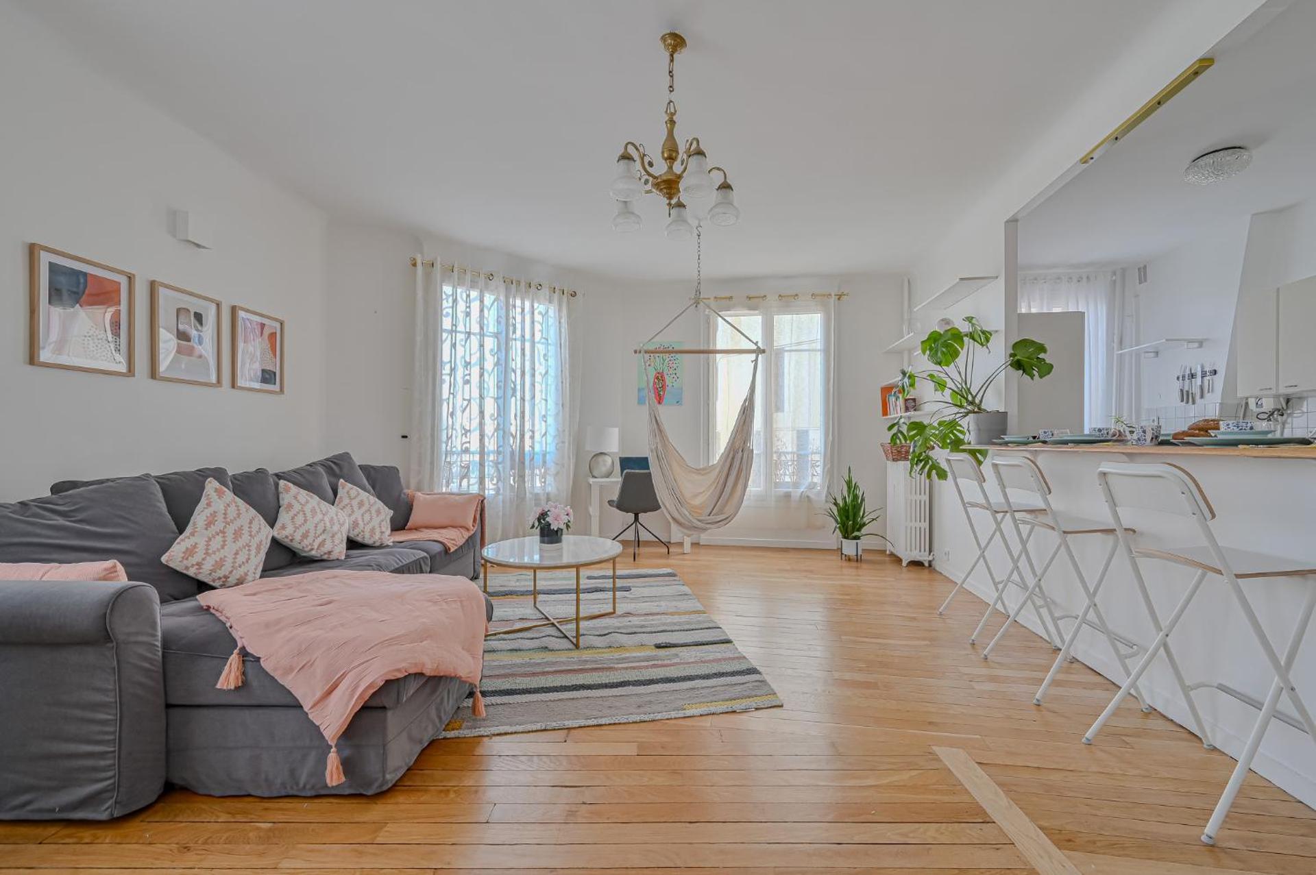 Appartement spacieux avec hamac + parking gratuit