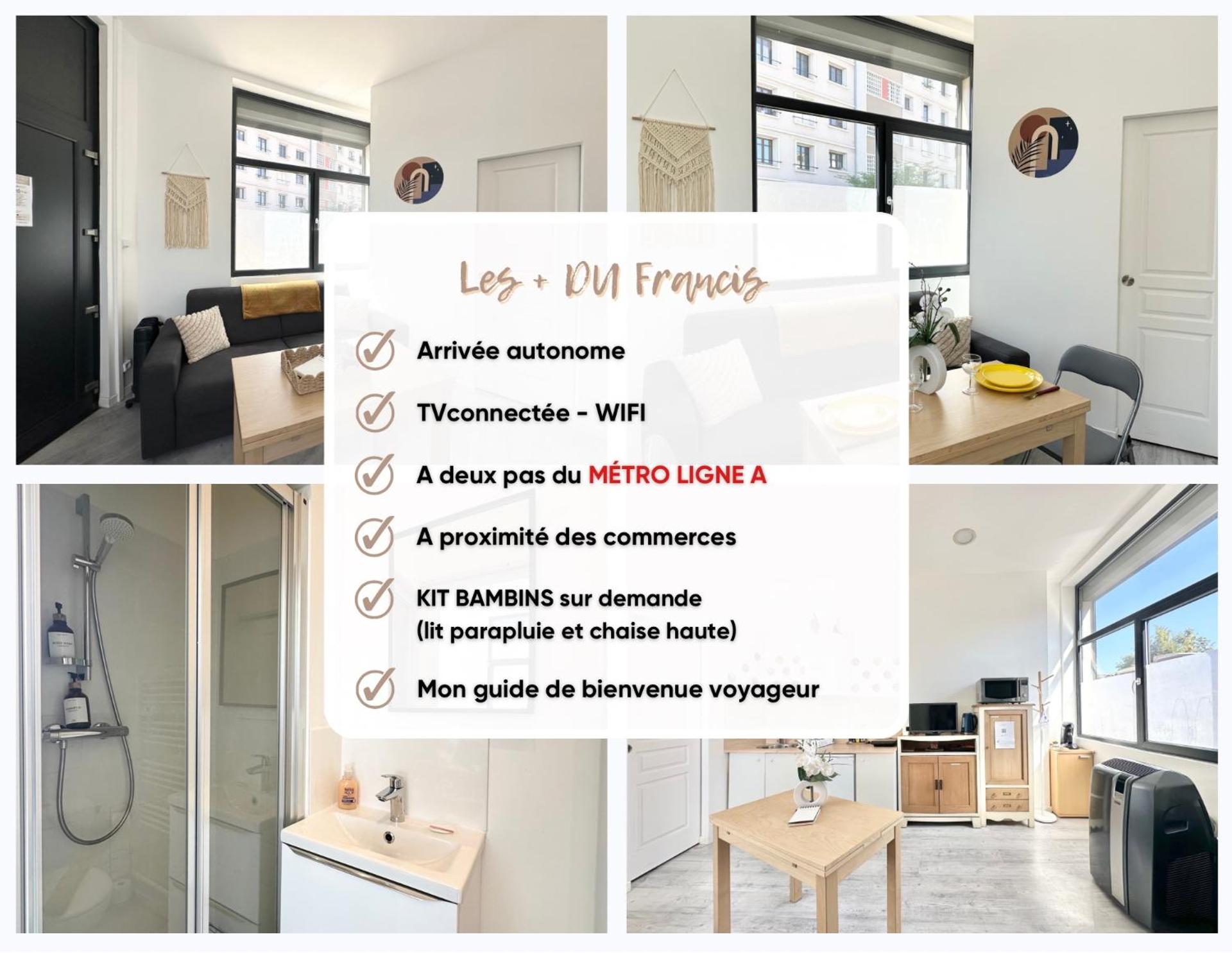 Le Francis, petit studio proche métro A