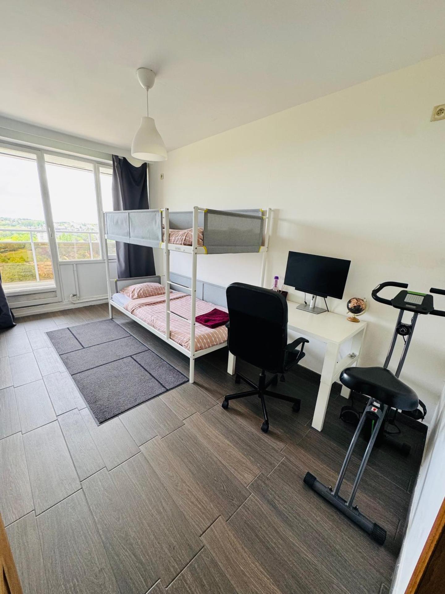 Appart meublé 92m2 + 2 terrasses