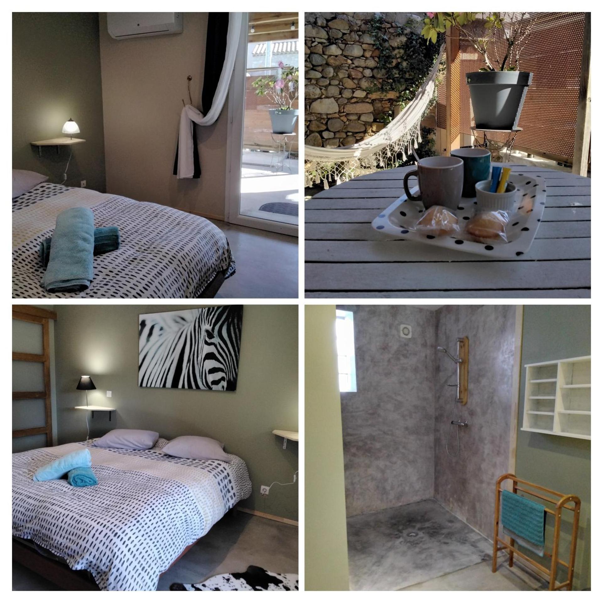 Chambre terrasse et parking privés 400 m du marché VALLON