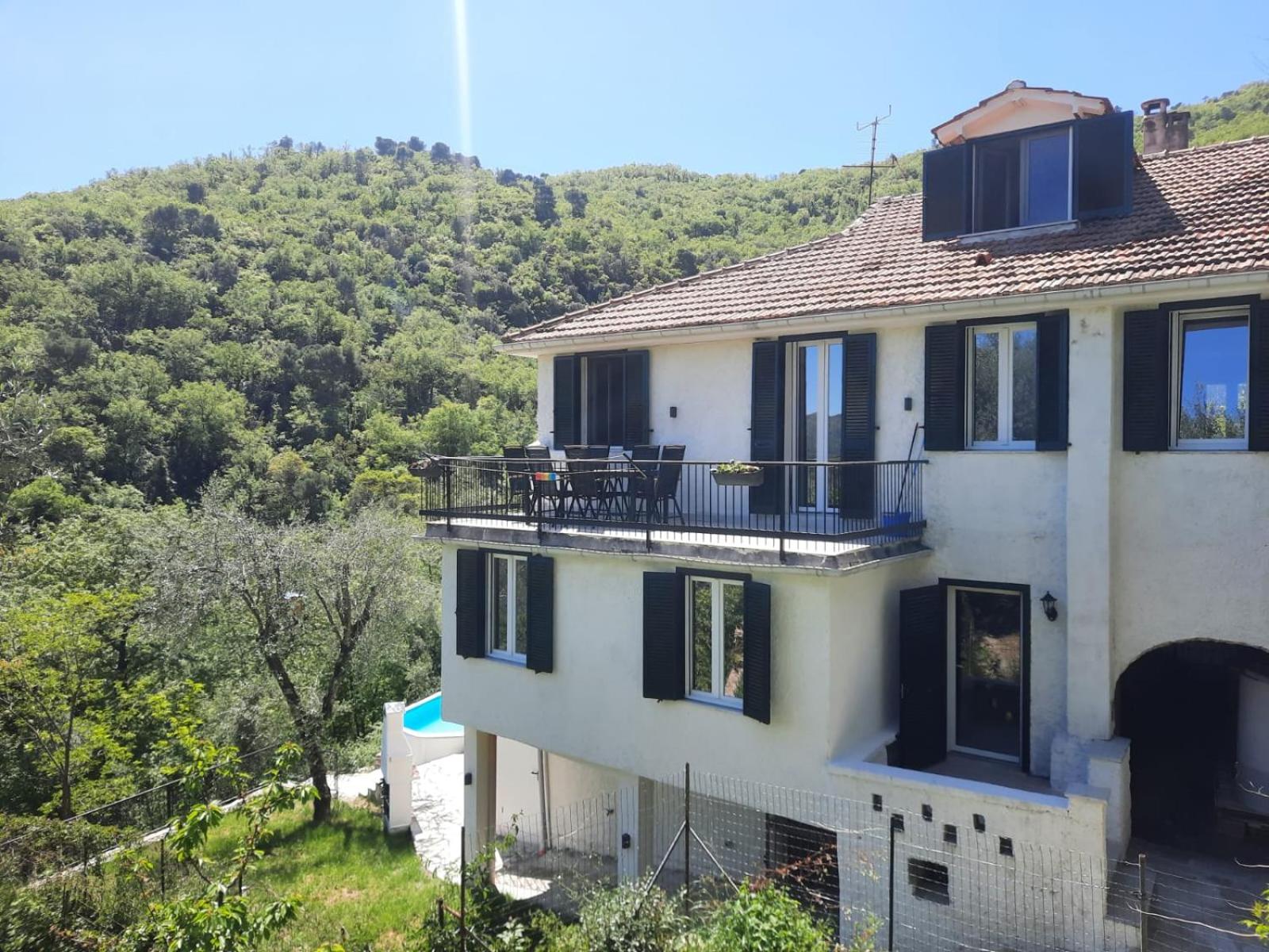 "Blue Villa" with private pool,BBQ in Andora