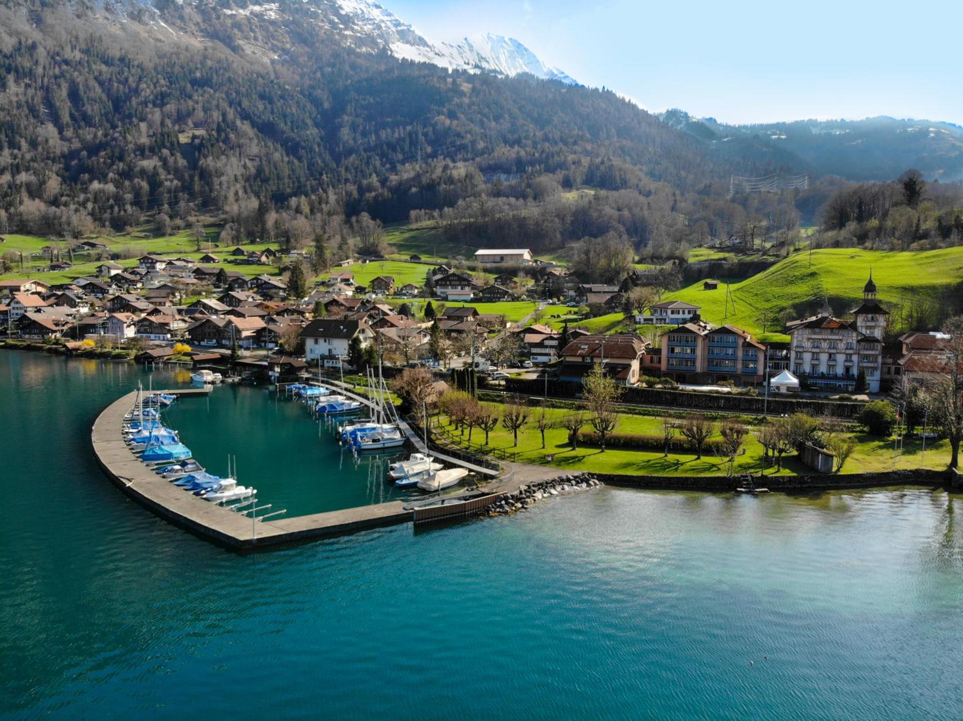 Family room with kitchen by Interlaken