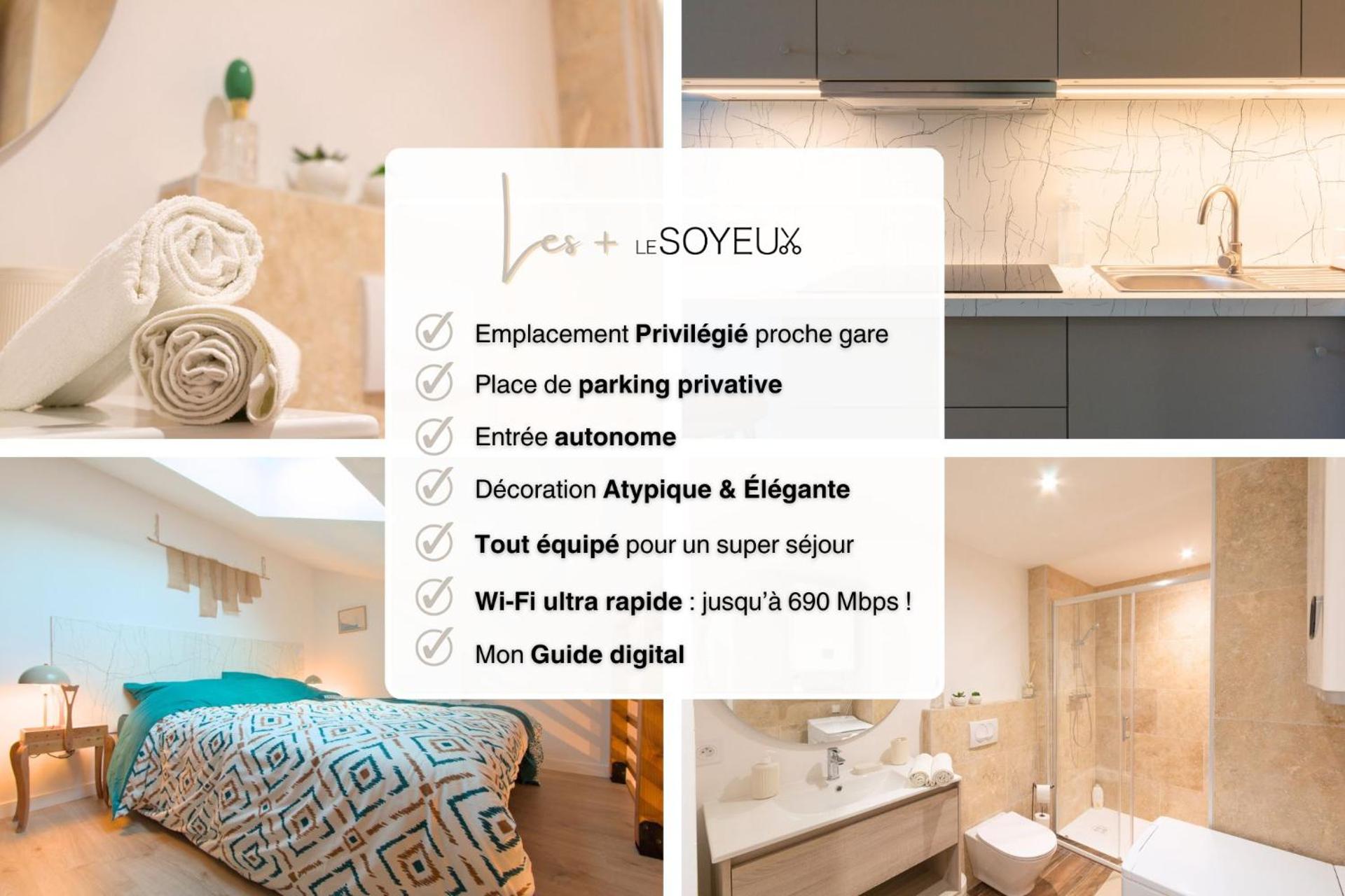 Le Soyeux - 100m de la Gare & parking privé