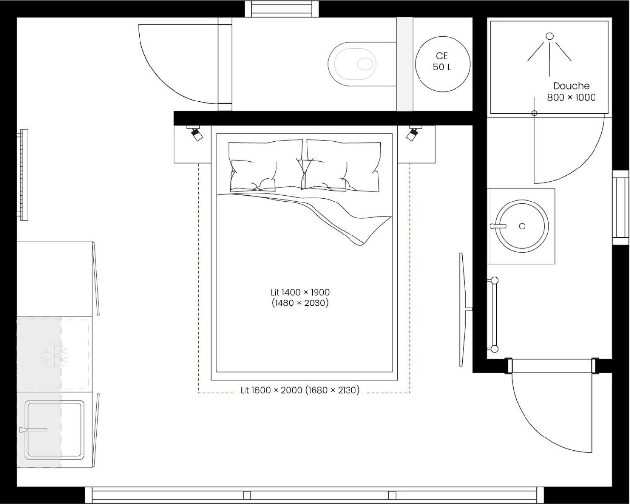 Deluxe Double Room with Shower