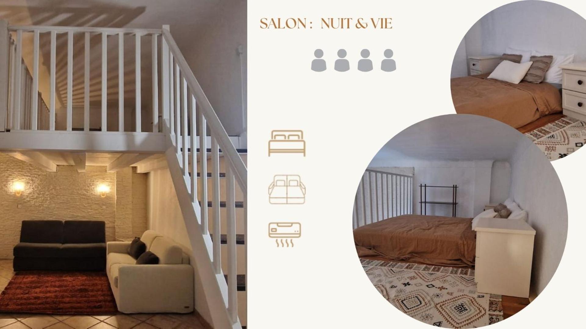 Sunset Villa atypical with air conditioning