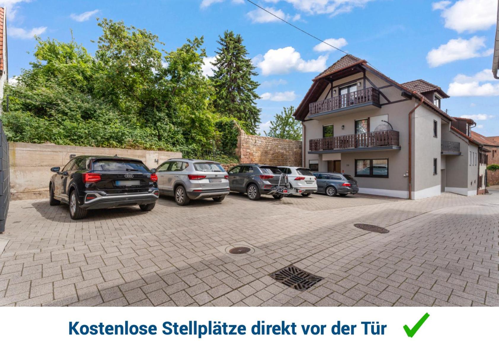 1-2 Personen - Parkplatz - Fahrradgarage - Zentrum - Küche - Klima