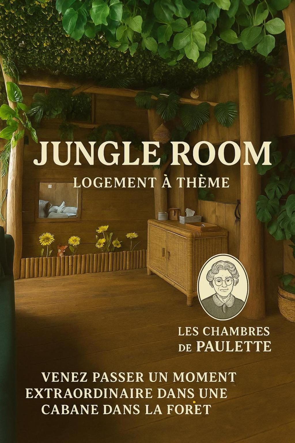 Les Chambres de Paulette à Theme LA JUNGLE ROOM