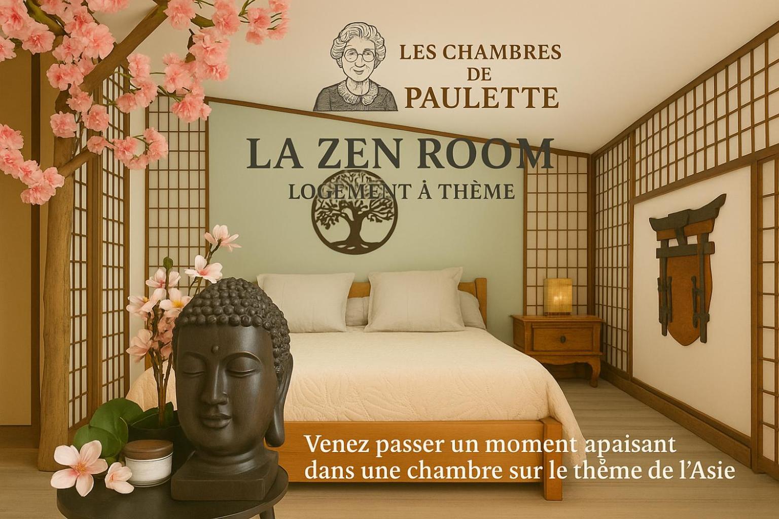 Les Chambres de Paulette a thème LA ZEN