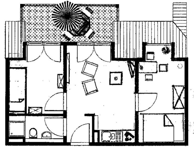 Two-Bedroom Apartment with Balcony