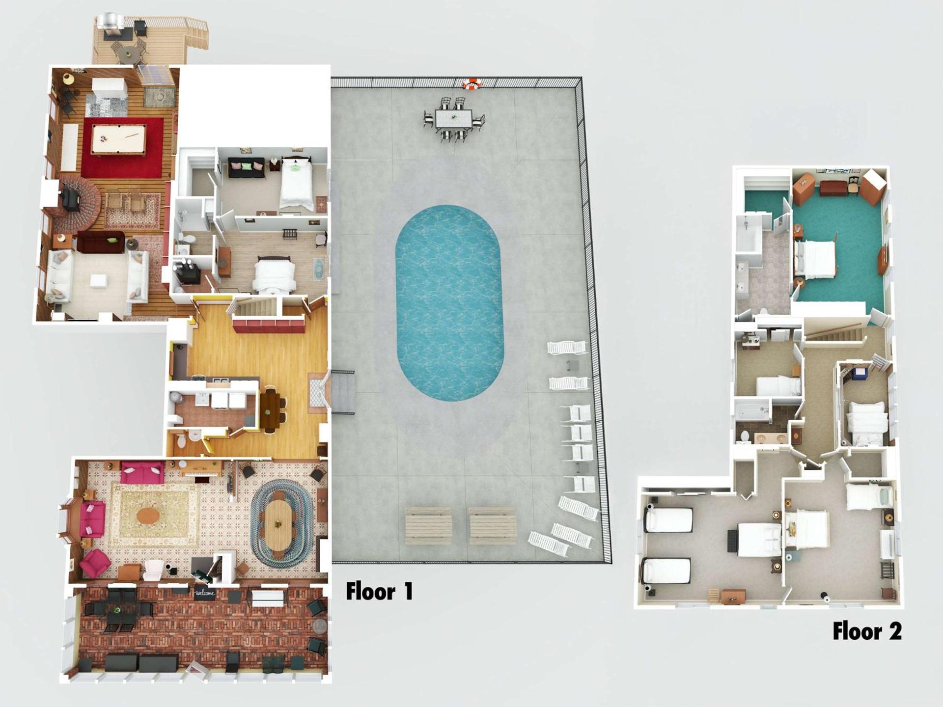 Country Lodge for 18, With Pool and Pond, Near Ark