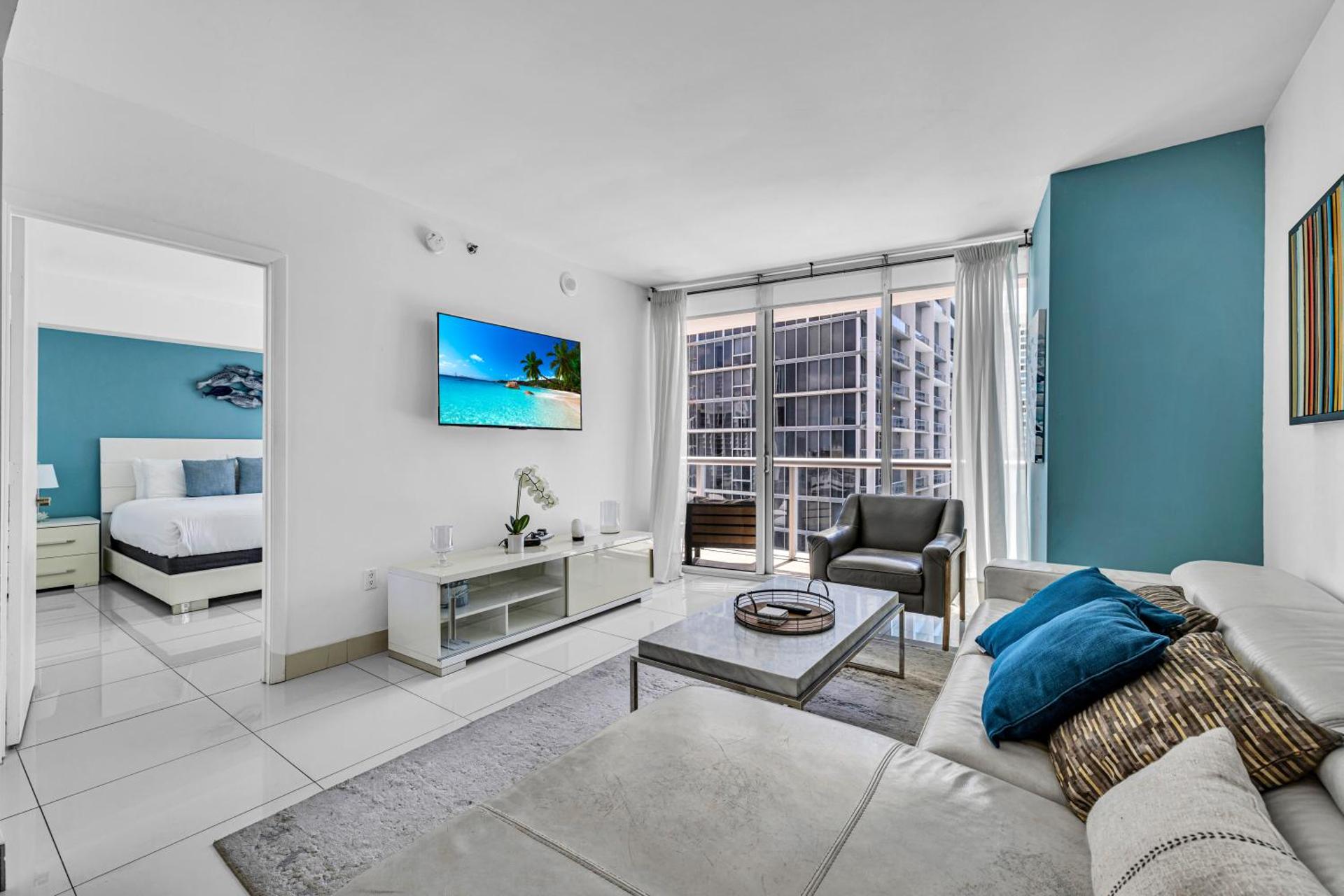 One-Bedroom Apartment with Balcony and Water View