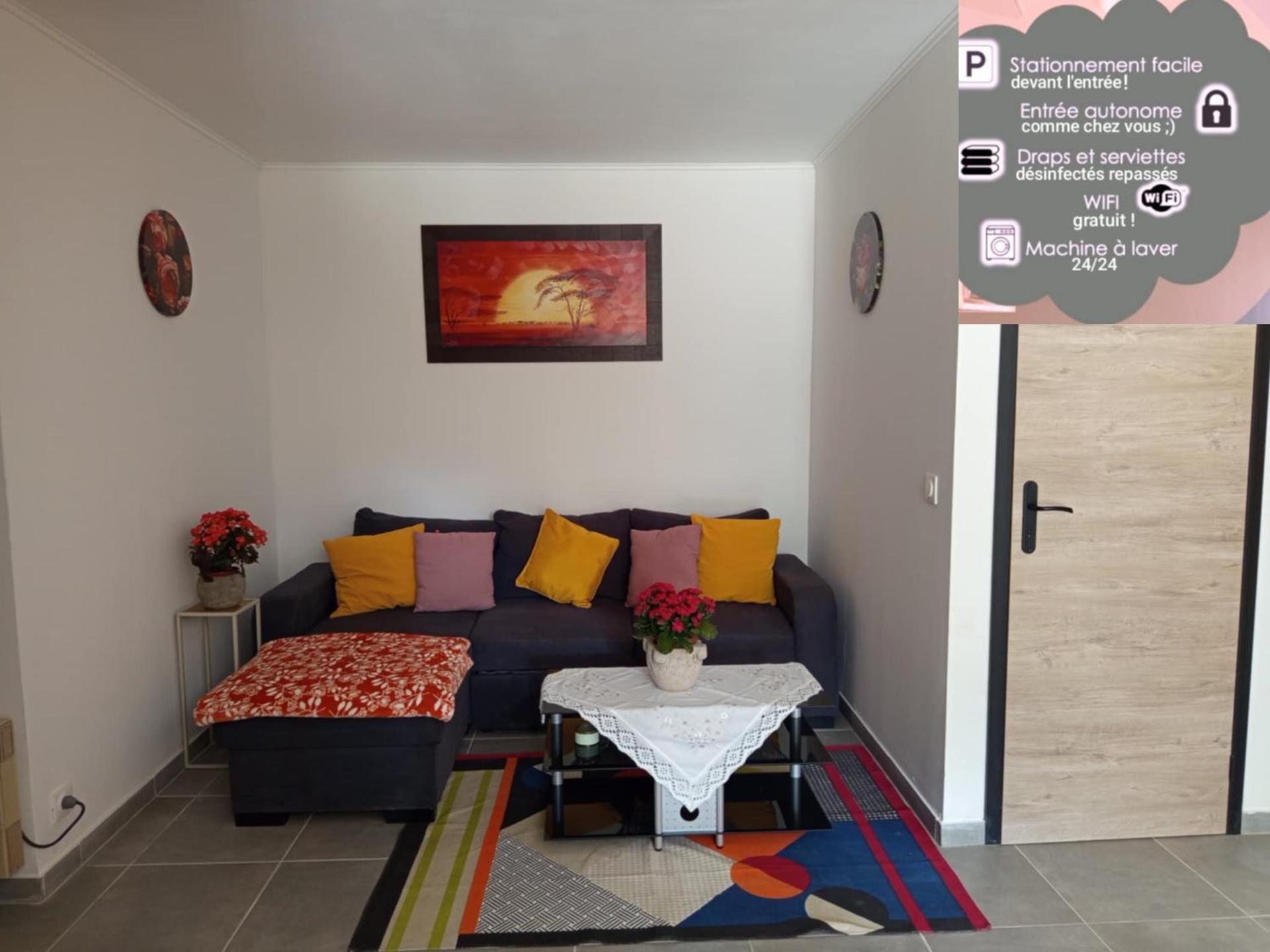 Cosy appartement RDC-terrasse et parking privé