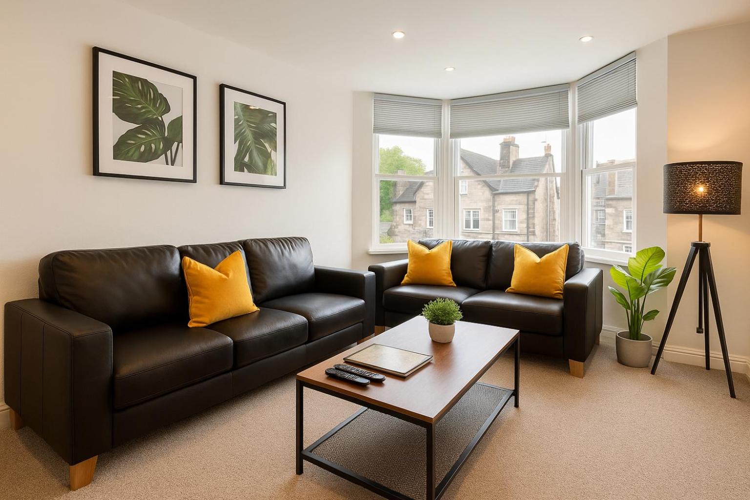 8 Person, 4 Bedroom Light, Warm & Modern Apartment