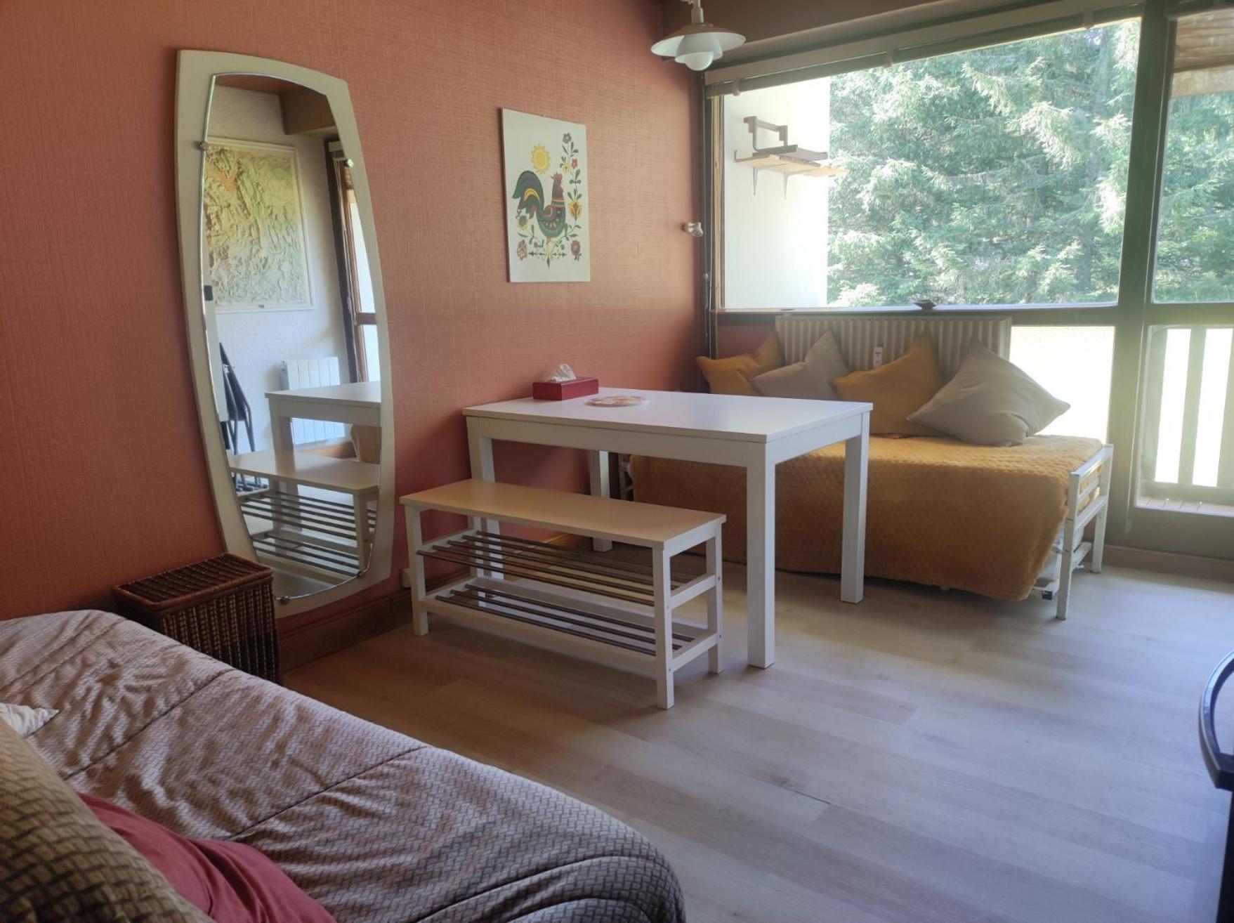 Studio avec vue montagne au pied des pistes