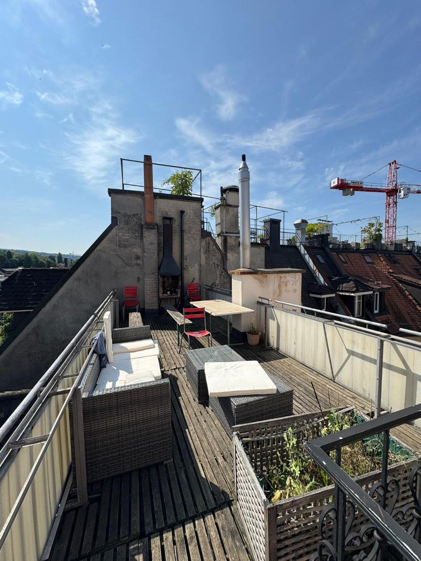 Rustic lakeside gem with rooftop looking to Zurich see