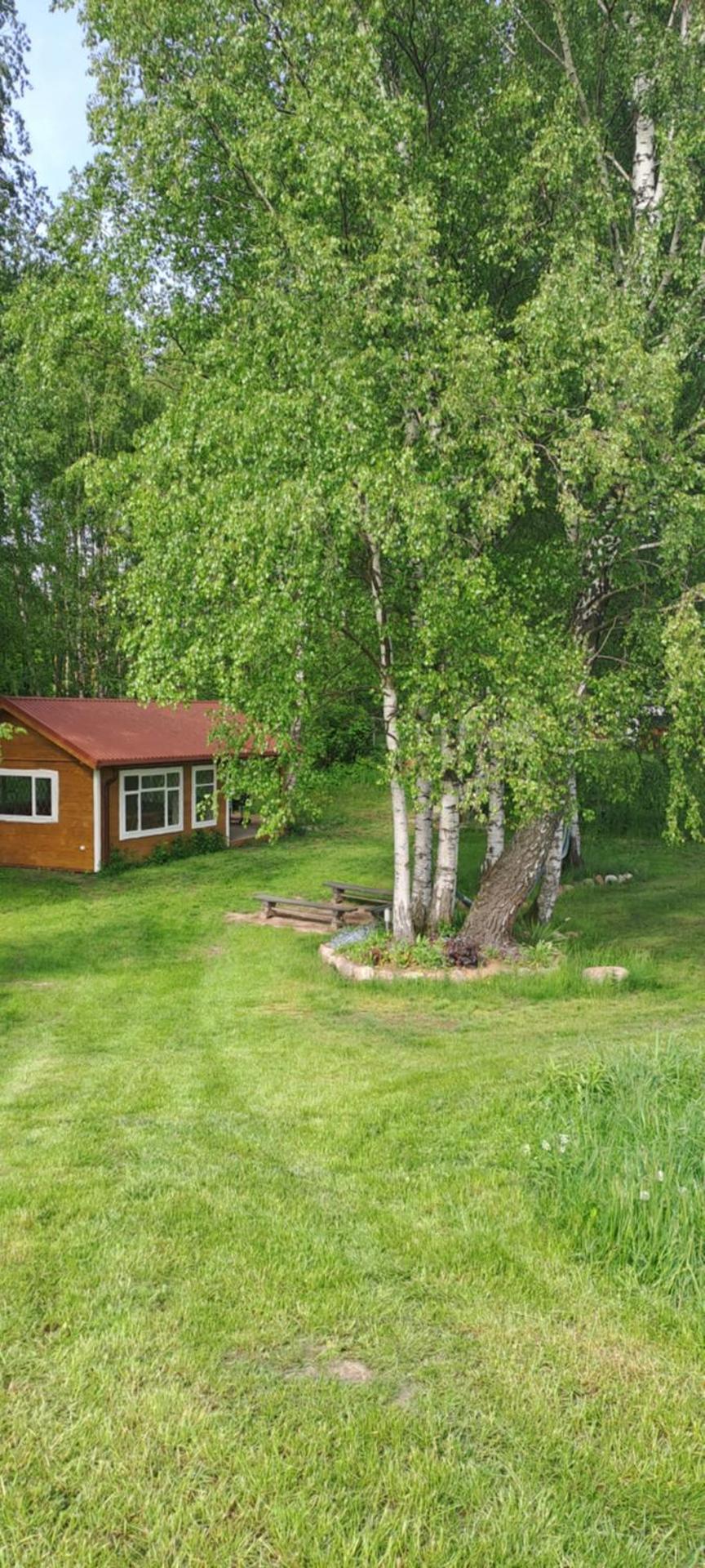 Caloroczny domek letniskowy ze stawem