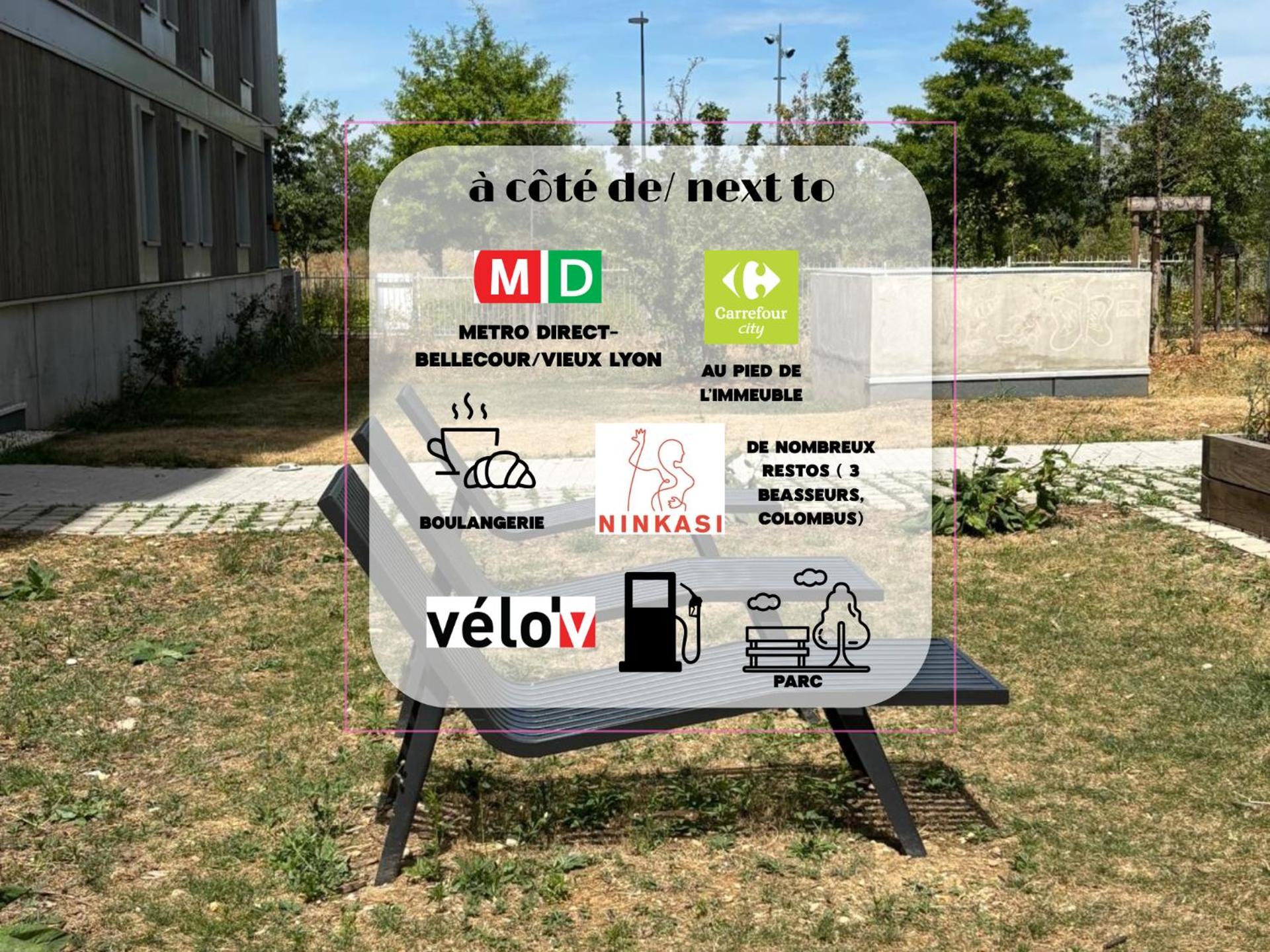 Côté Parc - appt entier neuf et cosy, parking & au pied du métro à Lyon