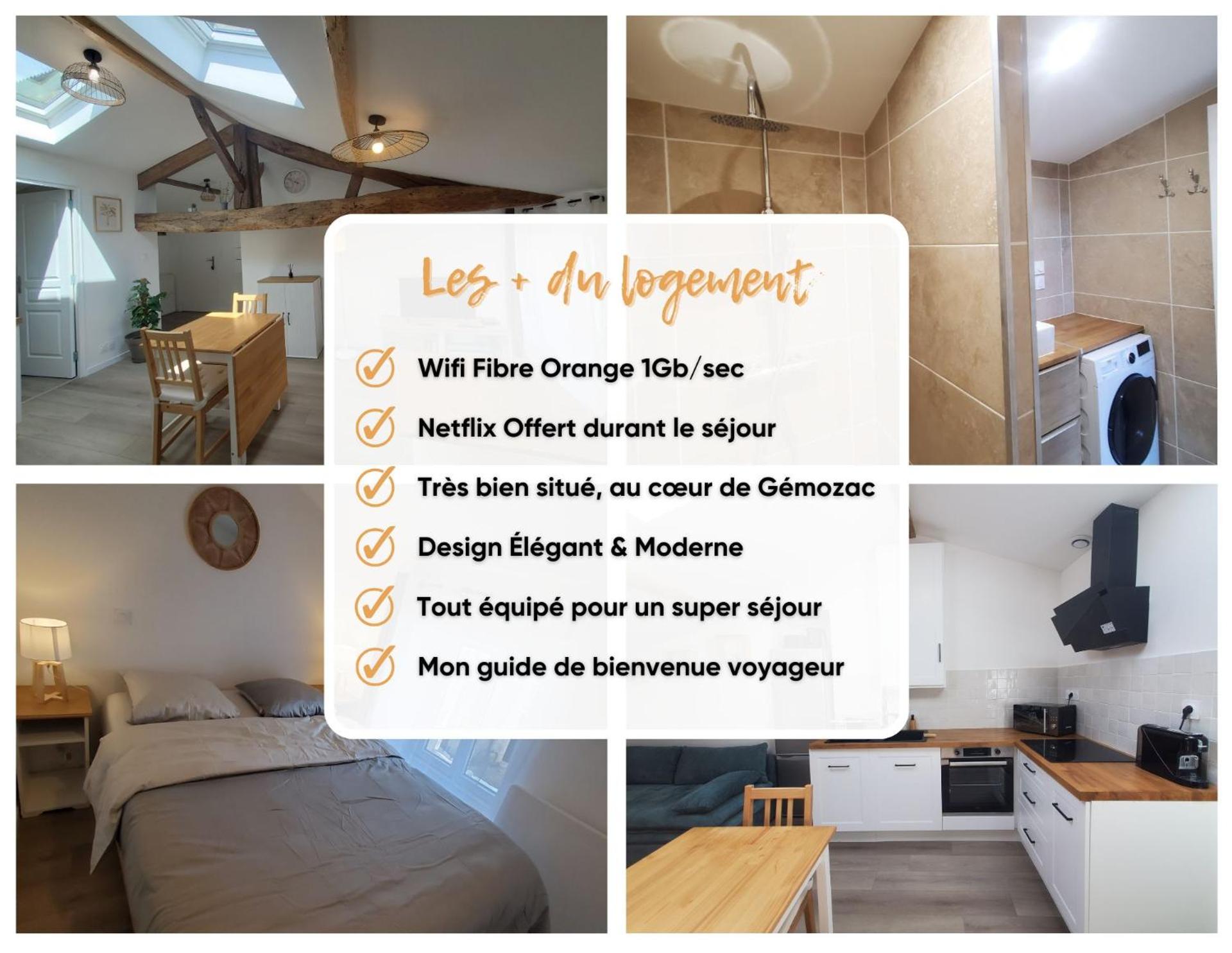 Le Cosy, Calme, parking, centre Gémozac