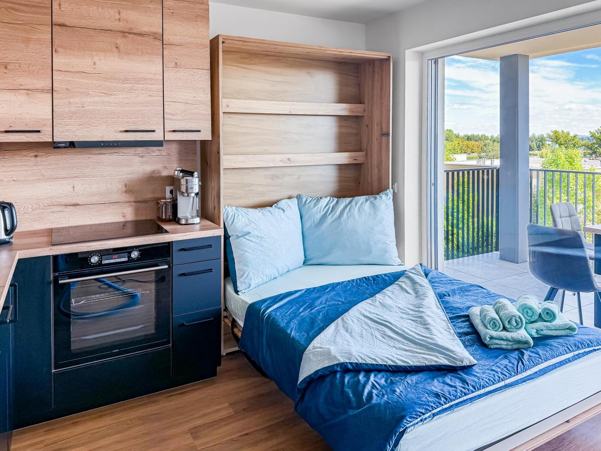 Apartmán s krásným výhledem na jezera a Pálavu