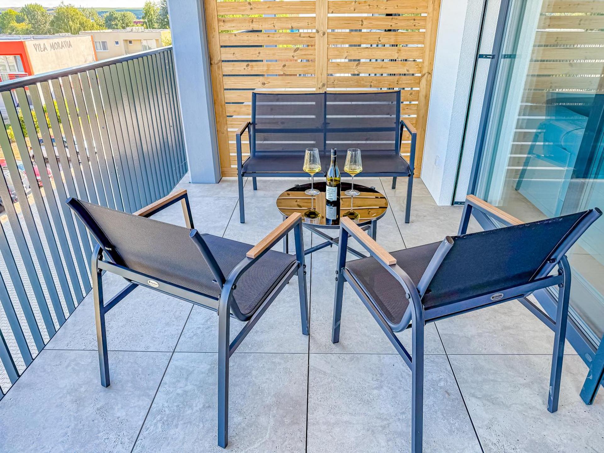 Apartmán s krásným výhledem na jezera a Pálavu