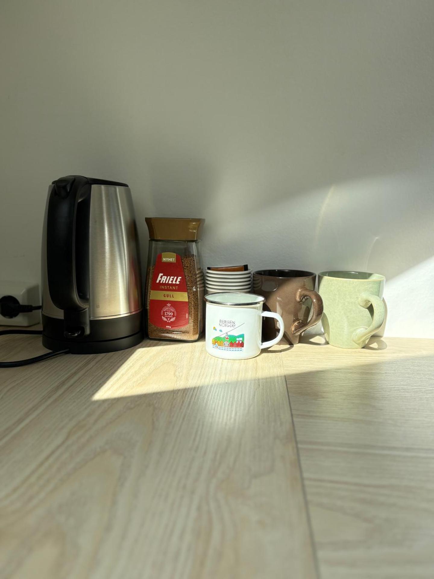 In the middle of Bergen City in a real Bergenshus from the 18th Century