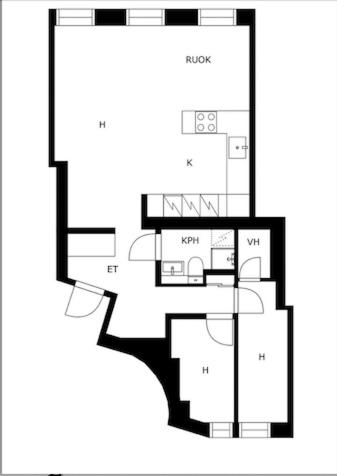 Luxurious 85m2 Hakaniemi, Helsinki Center, Apartment Next to Metro