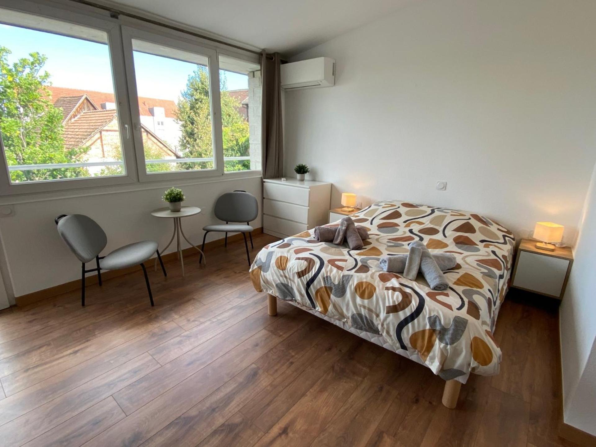Studio climatisé 30 m2 à 2 min de Colmar