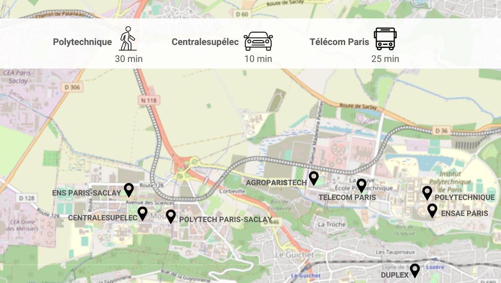 Le Duplex , Proche Gare RER, Parking, Arrivée autonome