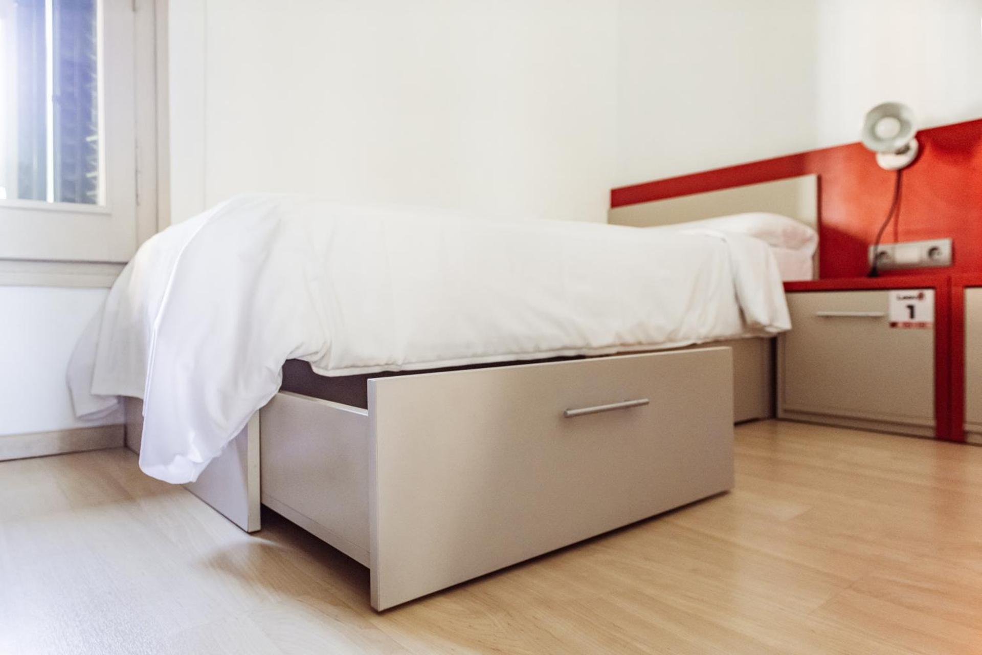 Single Bed in Female Dormitory Room