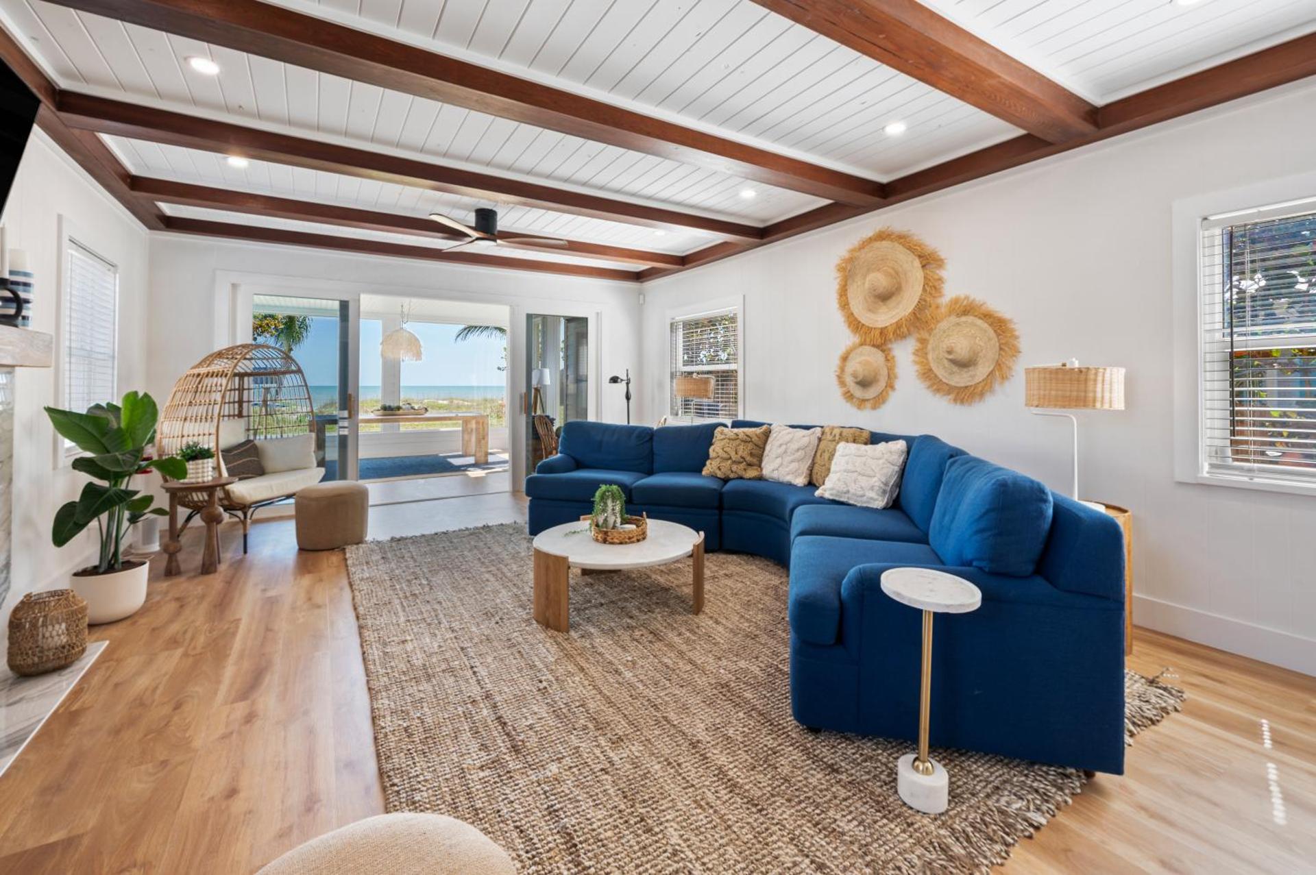 Luxury Oceanfront Vacation Home in Cocoa Beach 5 Bedrooms, Game Room & Direct Beach Access