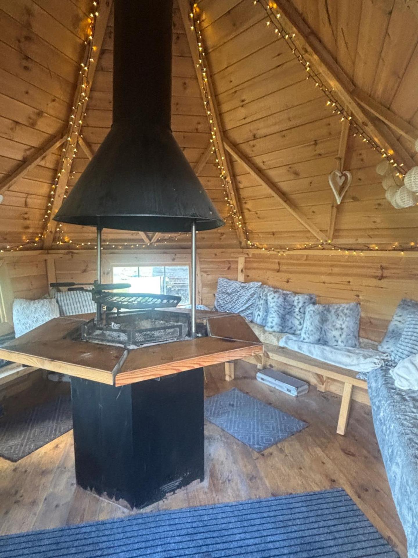 Bridie -rose with wood tub country retreat