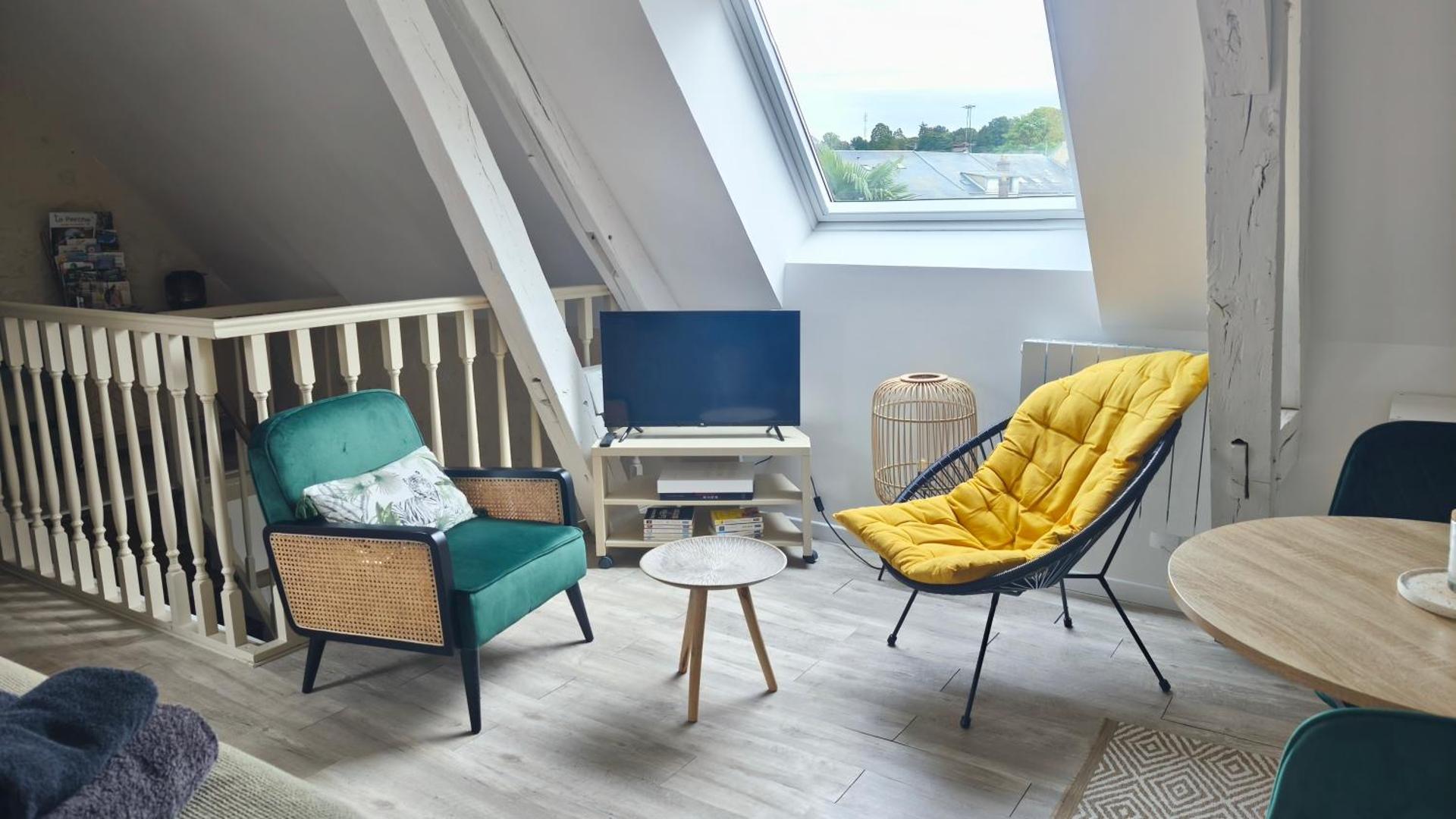 Appartement cosy et calme, vue sur le château