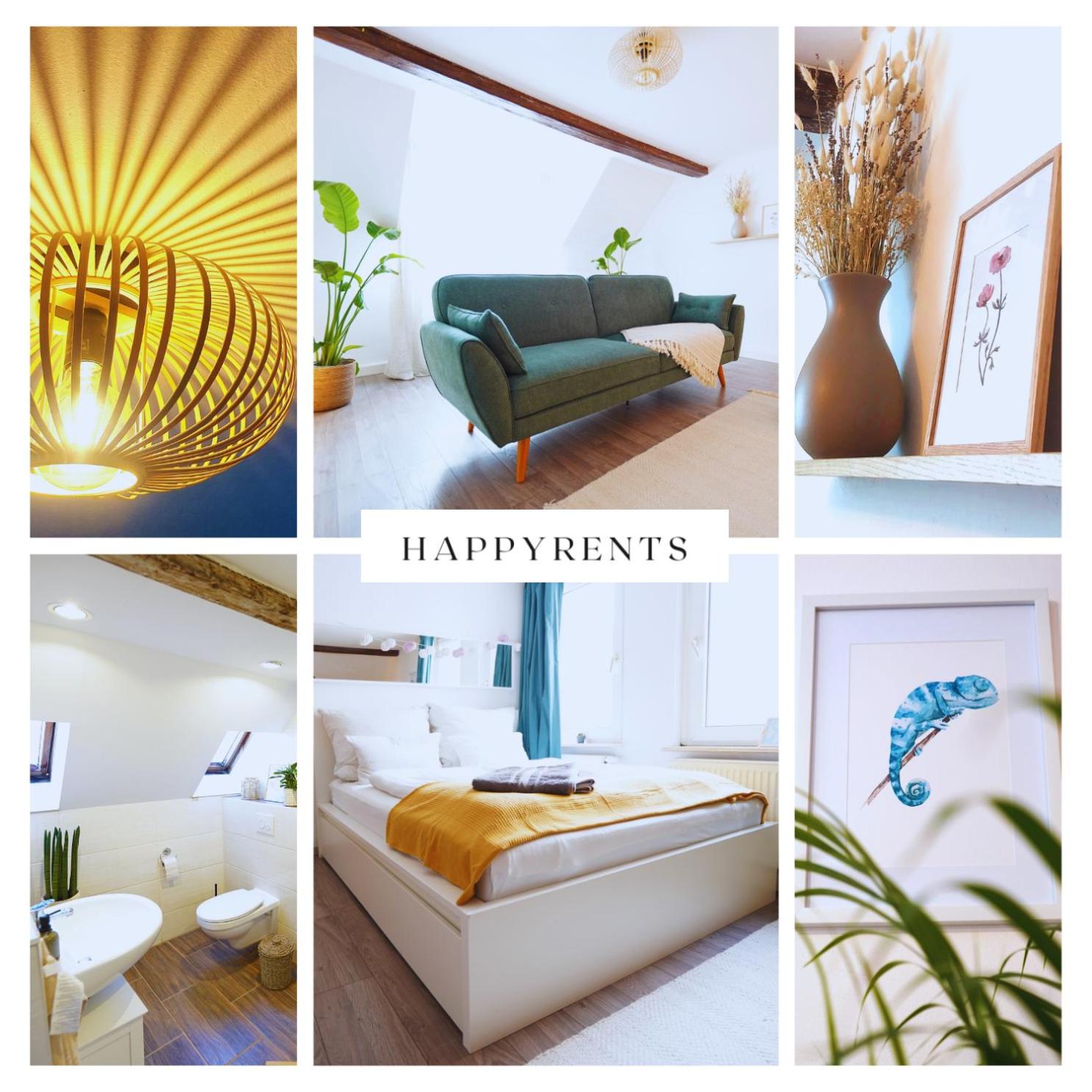 Zentrale, gemütliche Dachgeschoss-Etage - 52qm - Altes Haus auf 2,5 Etagen exklusiv für Dich - mit 1 Schlafzimmer, Wohnzimmer und Rückzugsraum zum Verweilen - Küche, großes Bad, Netflix