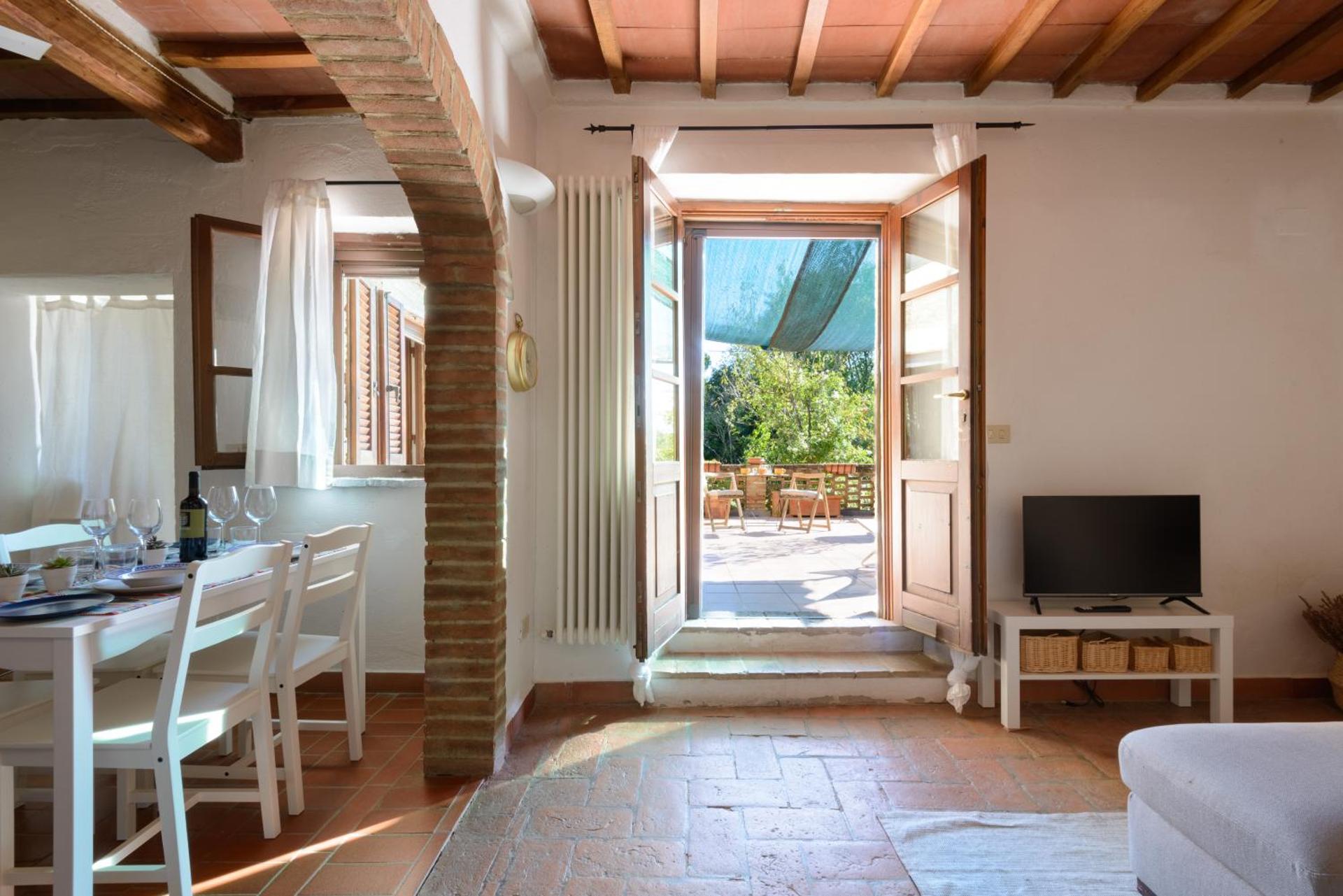 Alloggio Val D'orcia con Balcone Panoramico 6' Posti Letto