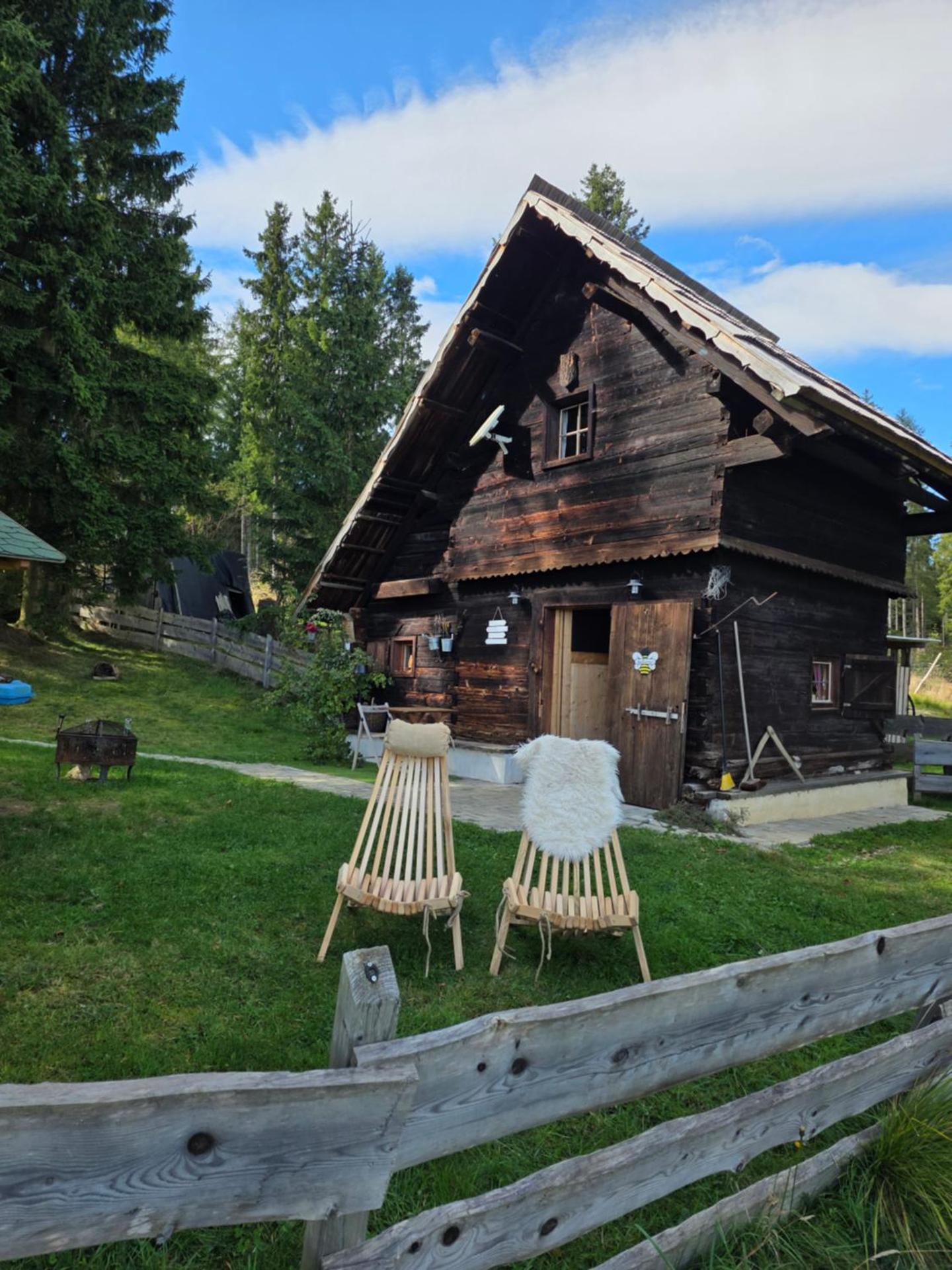 Urige Waldbienenhütte