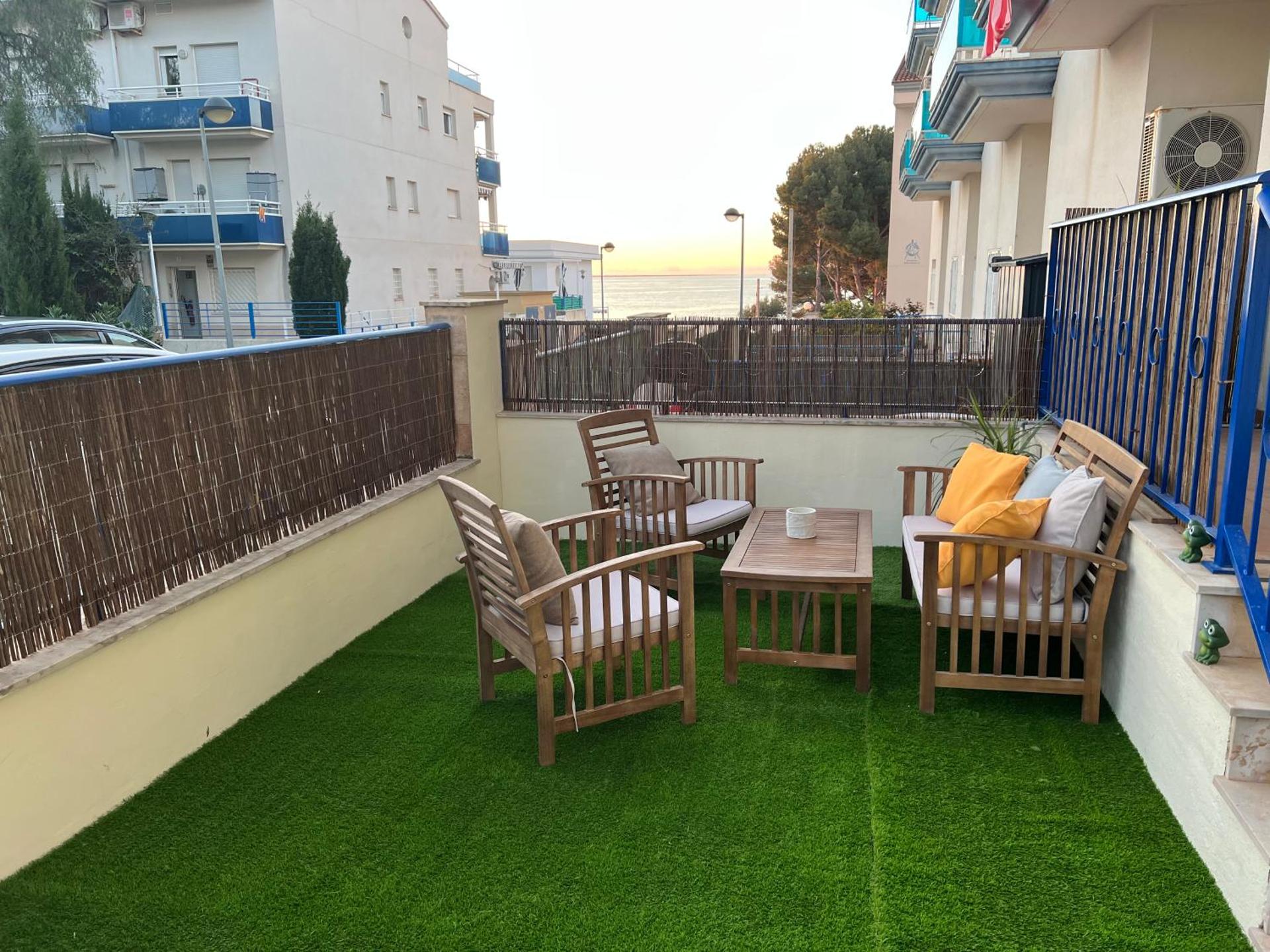 Apartment block from the sea