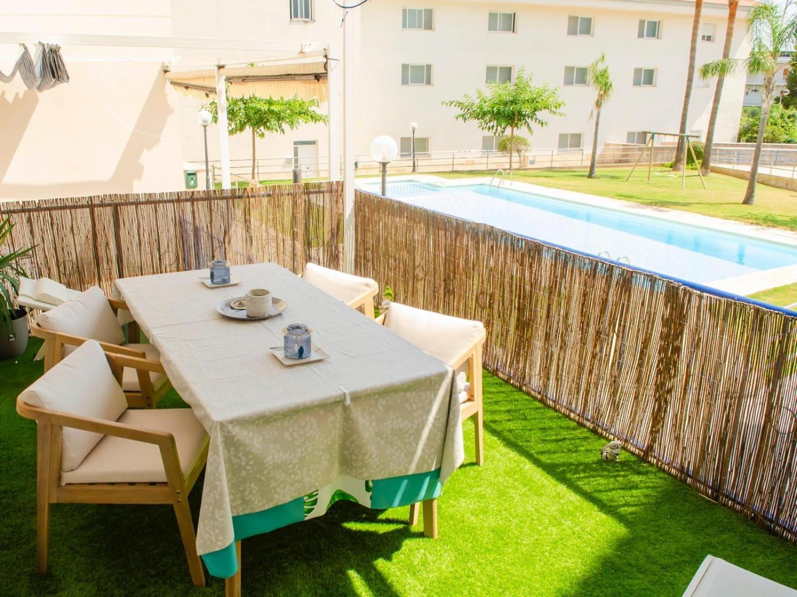 Apartment block from the sea