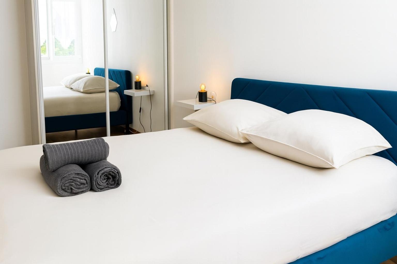 Appartement confortable avec balcon - Proche Gare Riquier SNCF