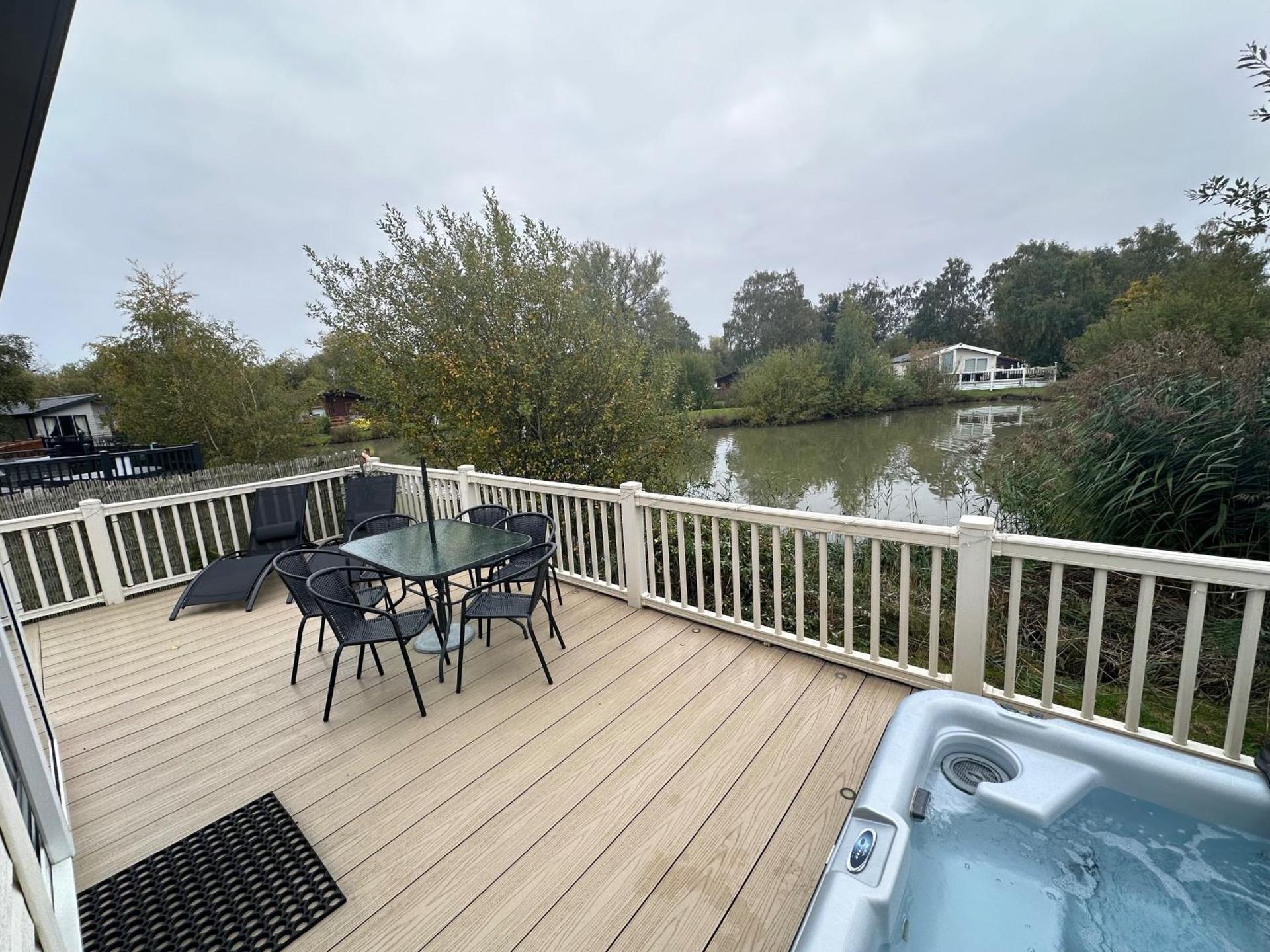 Luxury Lakeside Lodge L2 with Hot tub situated at Tattershall Lakes Country Park
