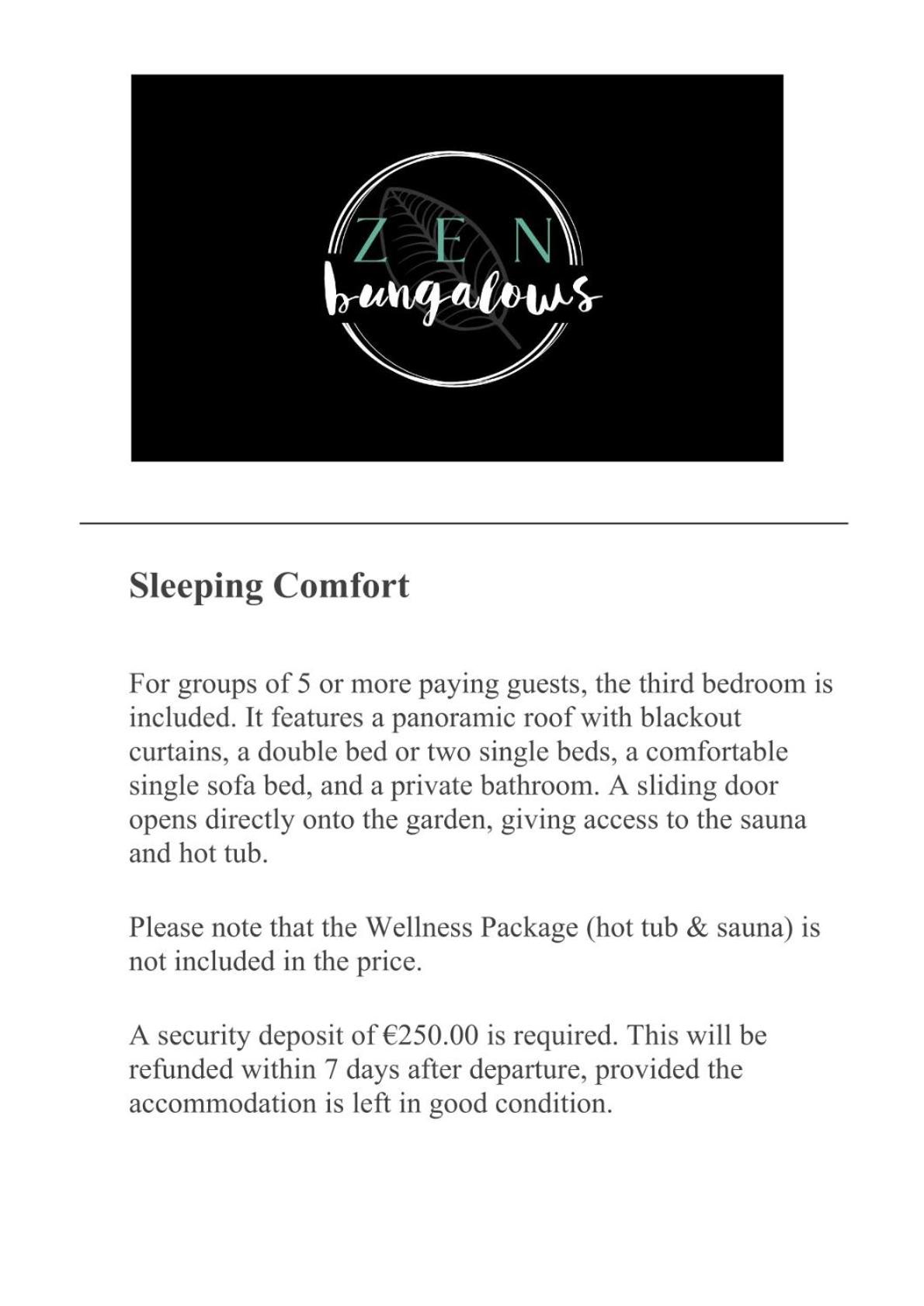 ZEN-Bungalow no 5 met sauna en hottub