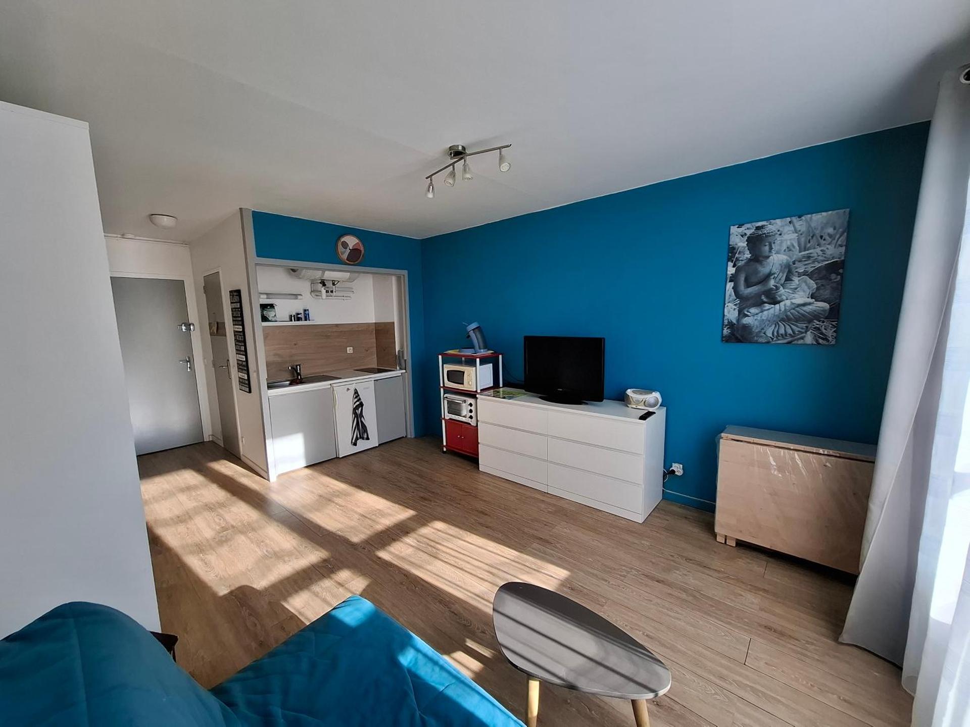 Studio bord de mer en résidence MERVILLE FRANCEVILLE PLAGE