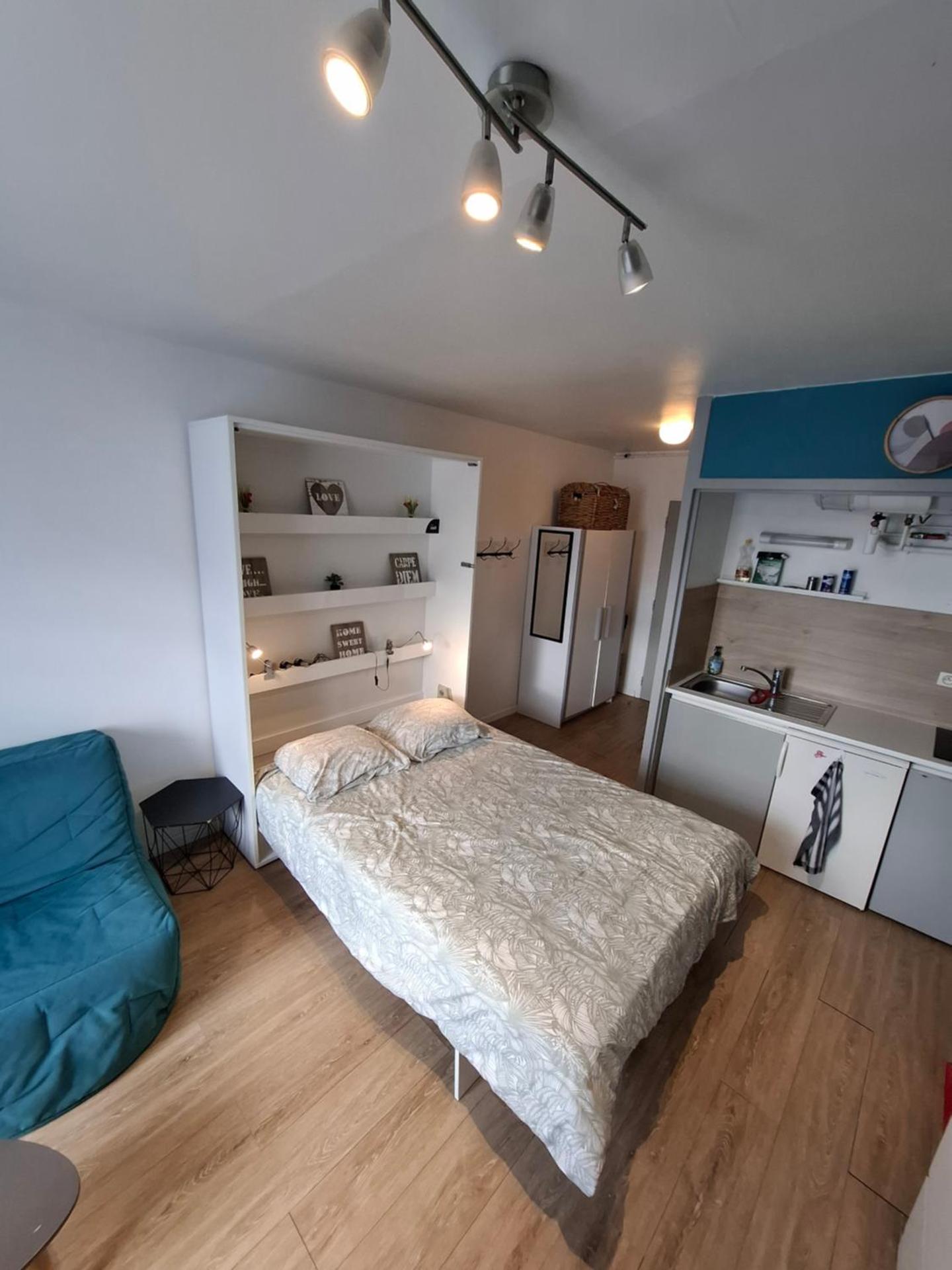 Studio bord de mer en résidence MERVILLE FRANCEVILLE PLAGE