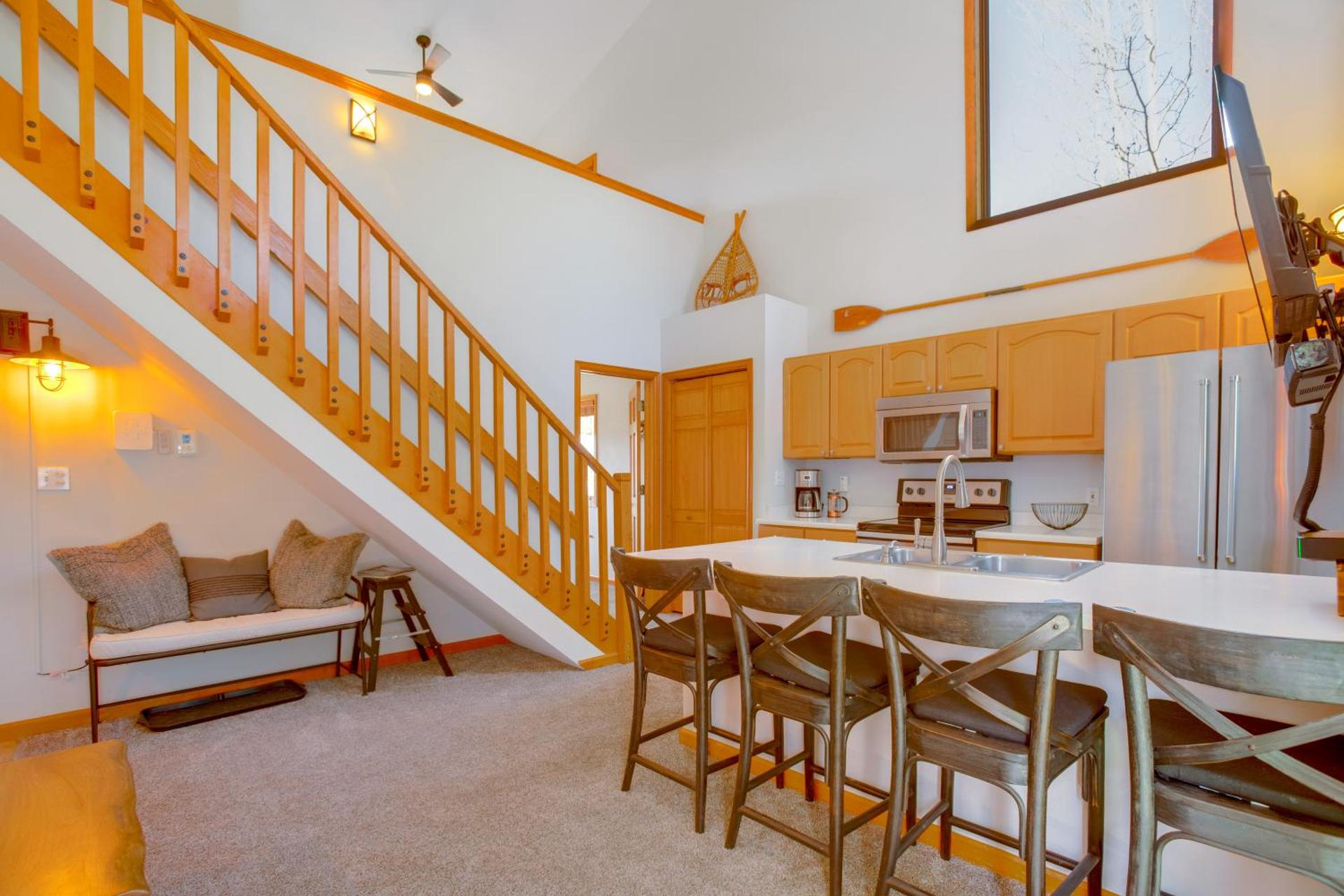 Steps to Grand Lake New Deck at The Innlet Condo