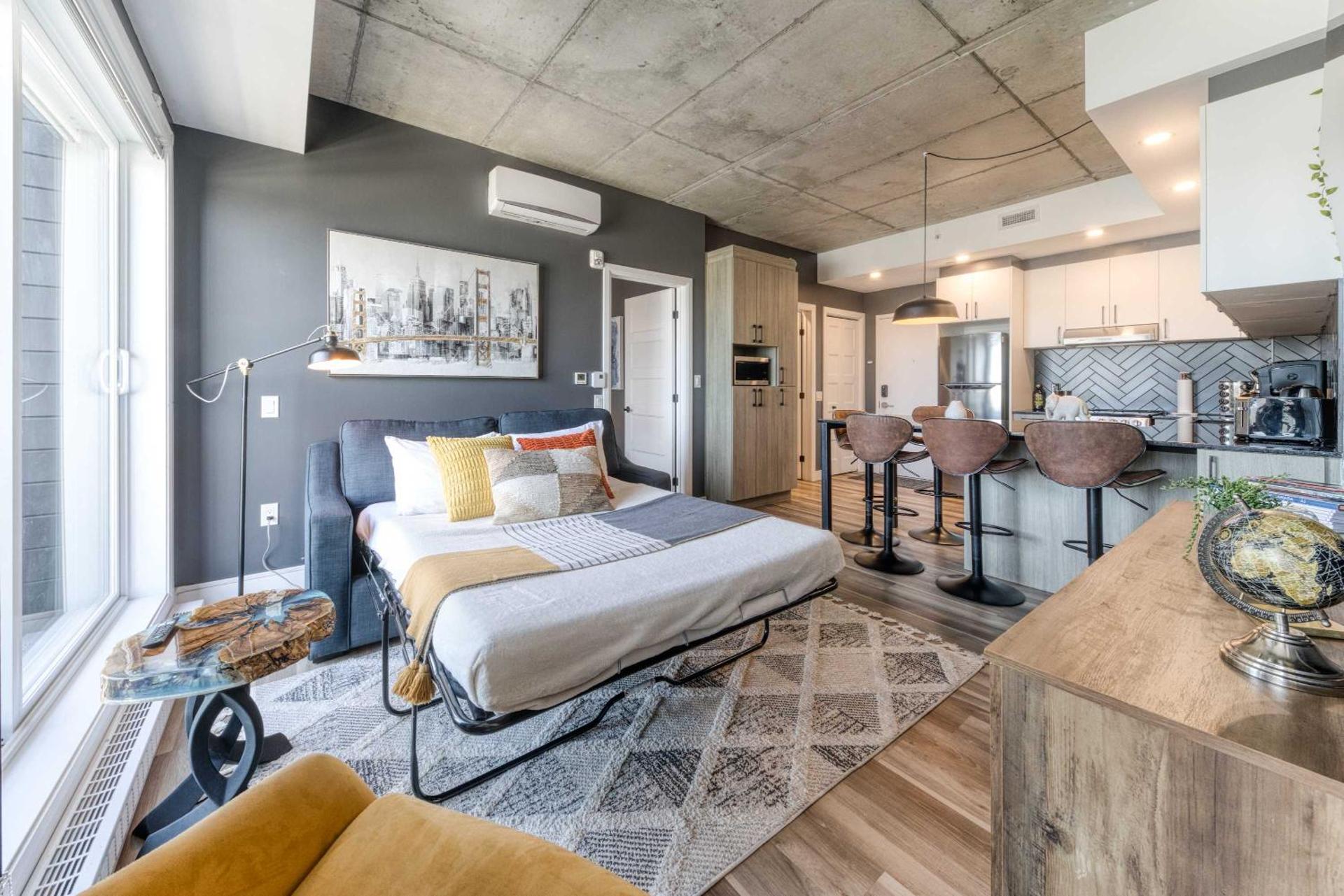 Appartement Luxe, Incredible Sunset View, Pool, Parking, Near Old Québec