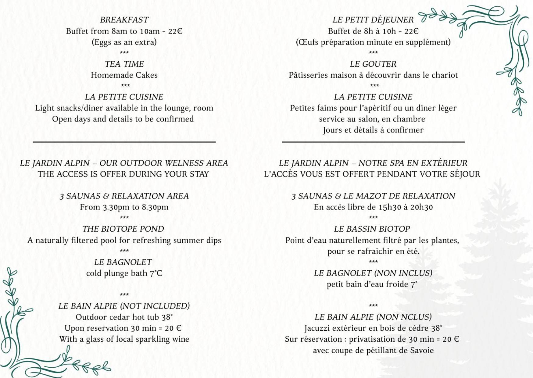 Signature room Aiguilles with Spa access