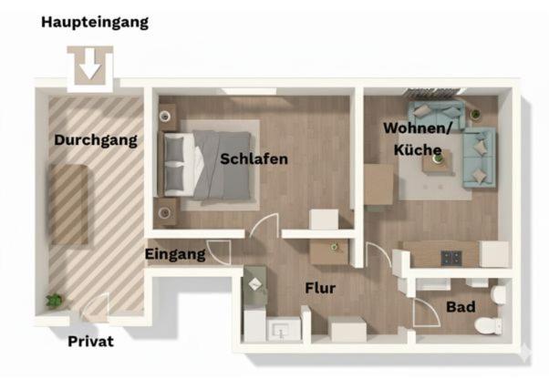 Wohnung in Reelkirchen mit 1 Schlafzimmer