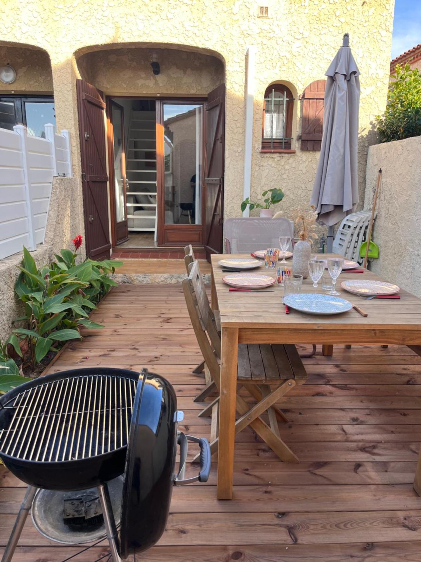 Maison 2 chambres avec parking 20 min marché de noël du Barcares